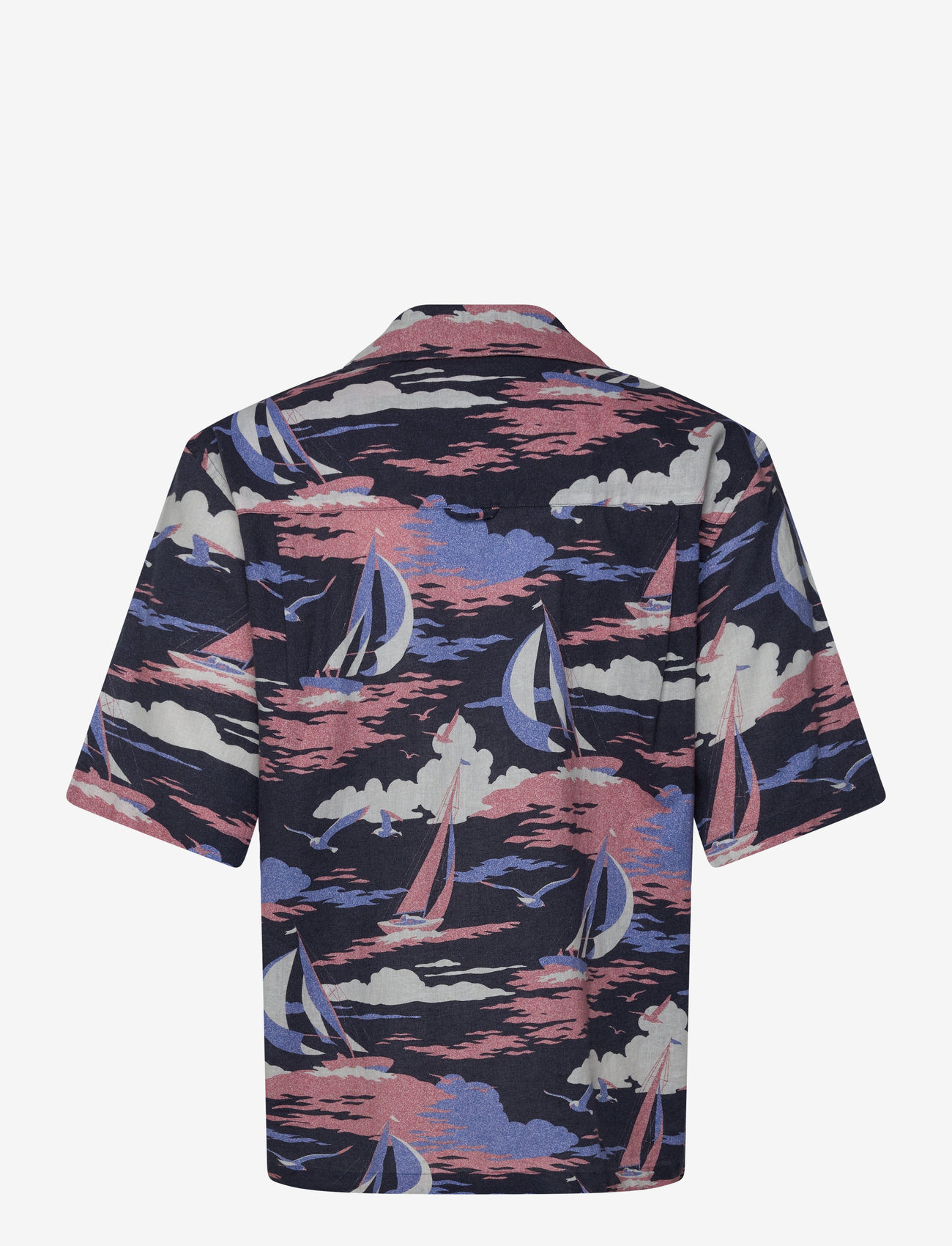 GANT - REL SAILING PRINT SS SHIRT - basic skjortor - persian blue - 1