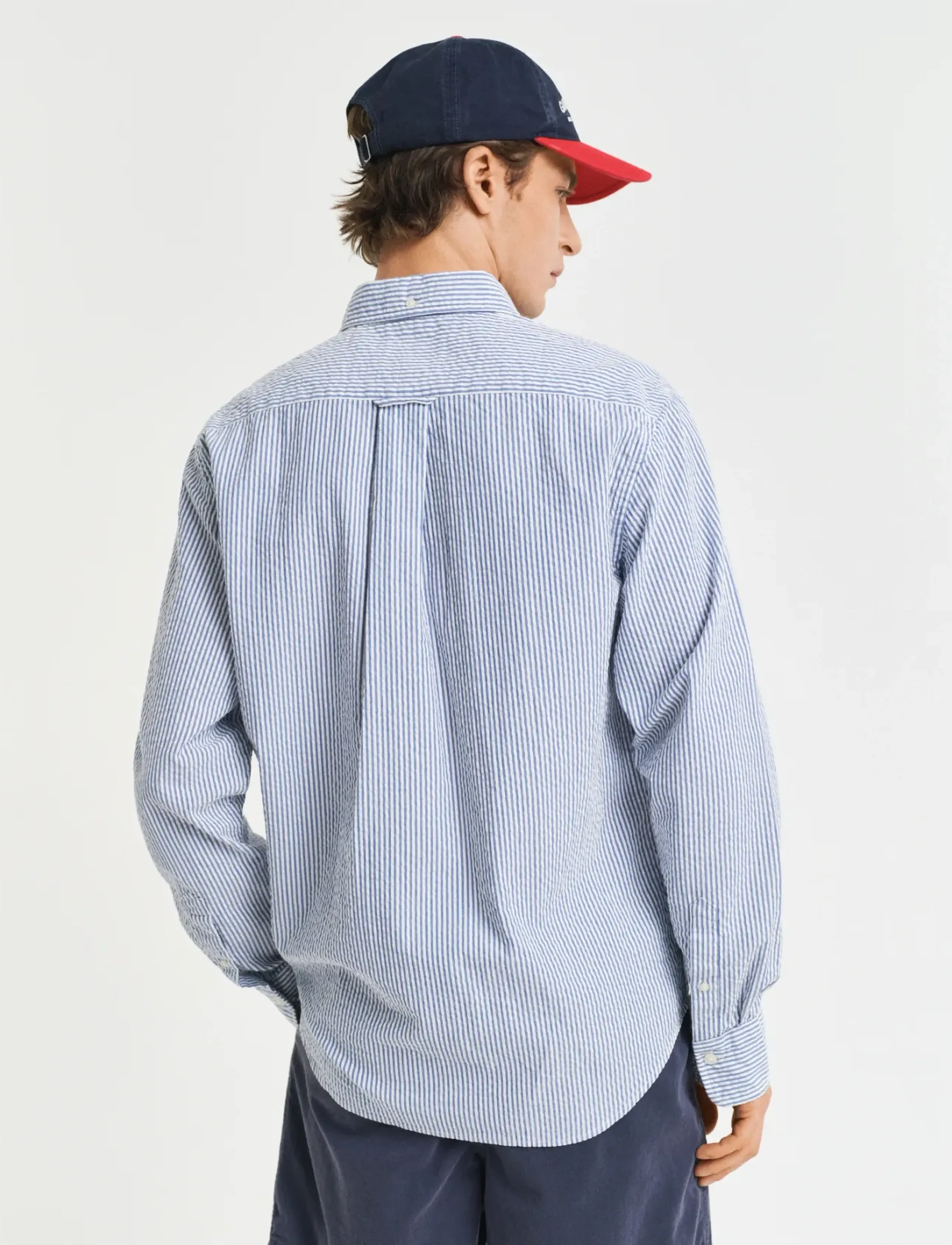 Gant - REG SEERSUCKER STRIPE SHIRT - rich blue - 3
