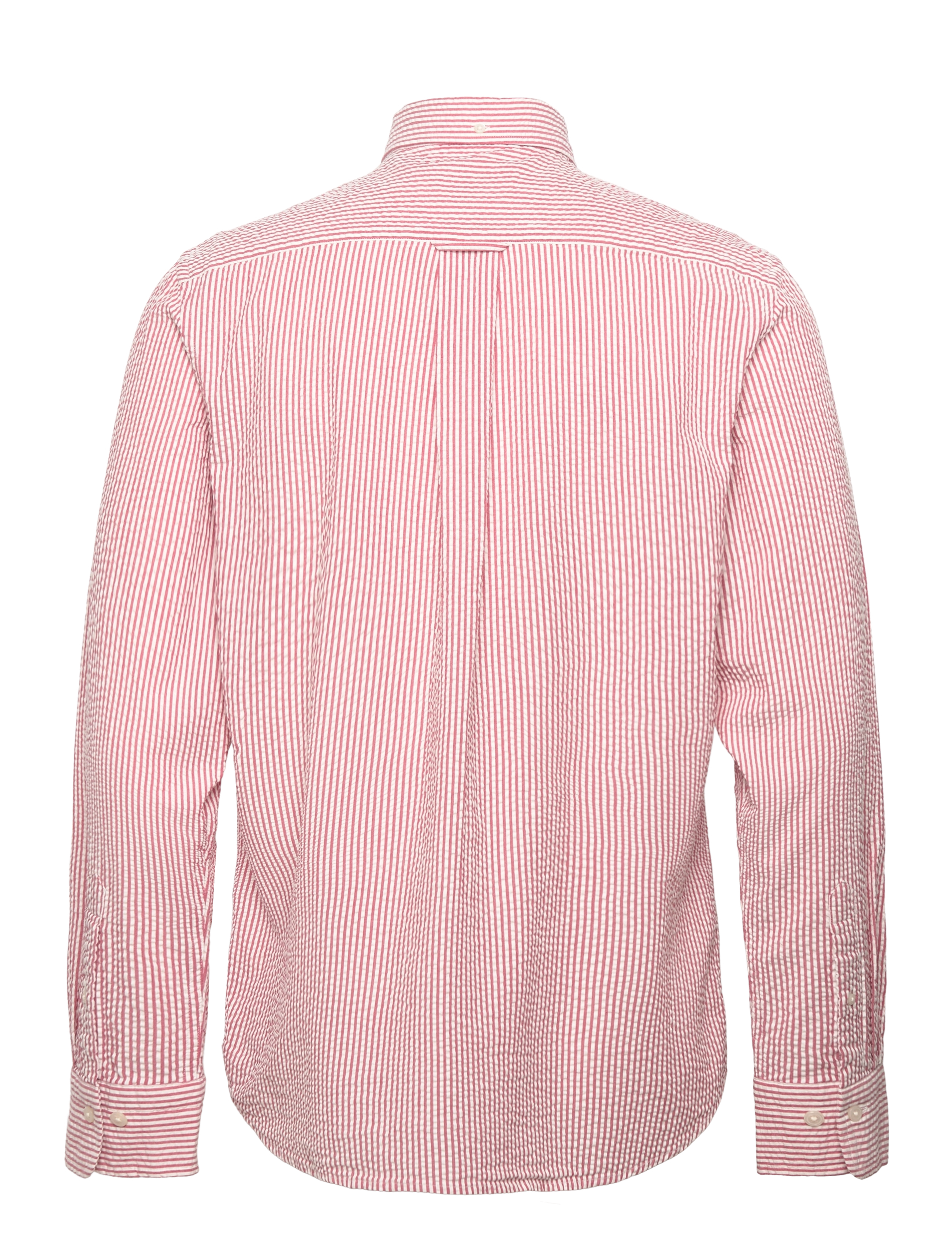 Gant - REG SEERSUCKER STRIPE SHIRT - striped shirts - ruby red - 2