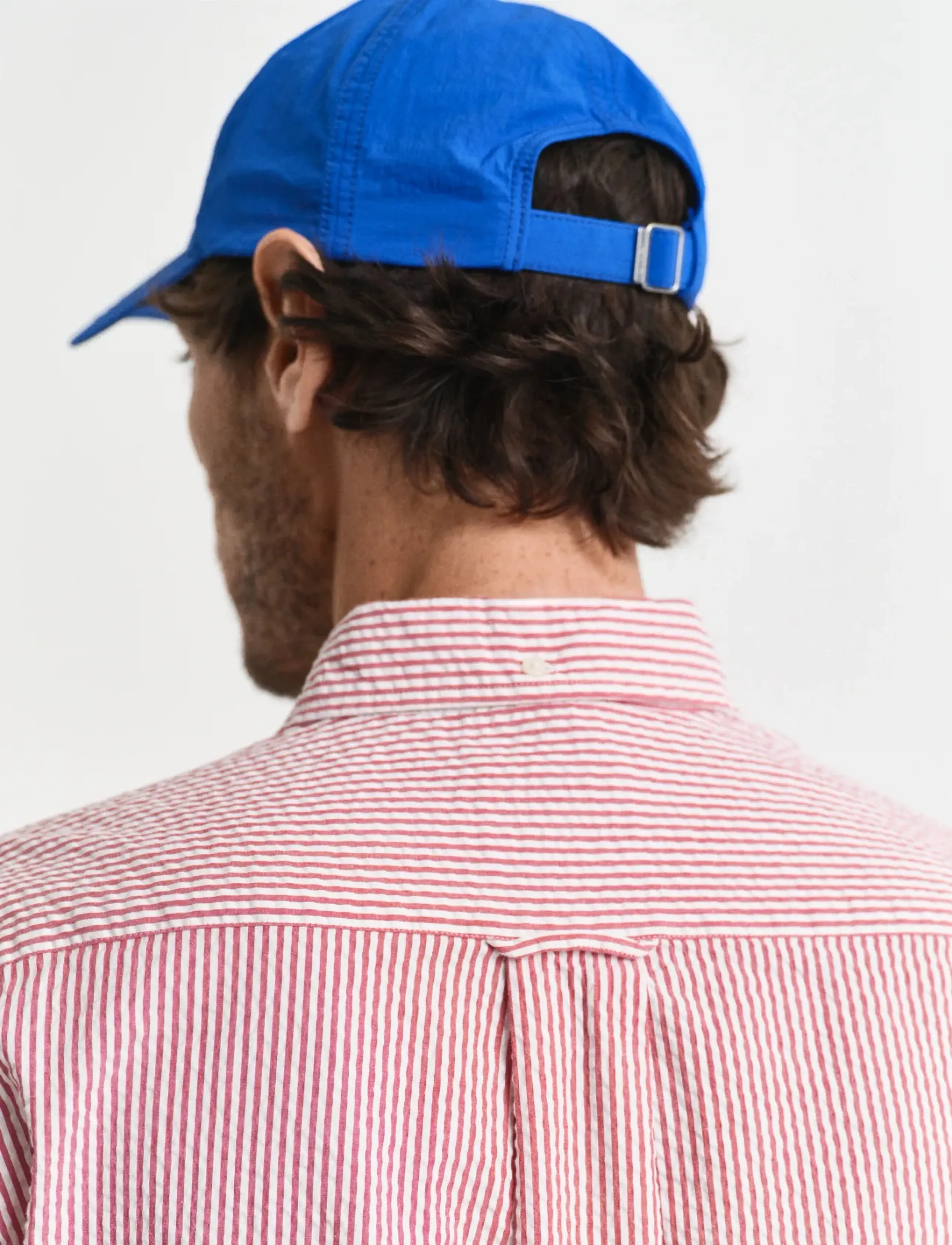 Gant - REG SEERSUCKER STRIPE SHIRT - striped shirts - ruby red - 4