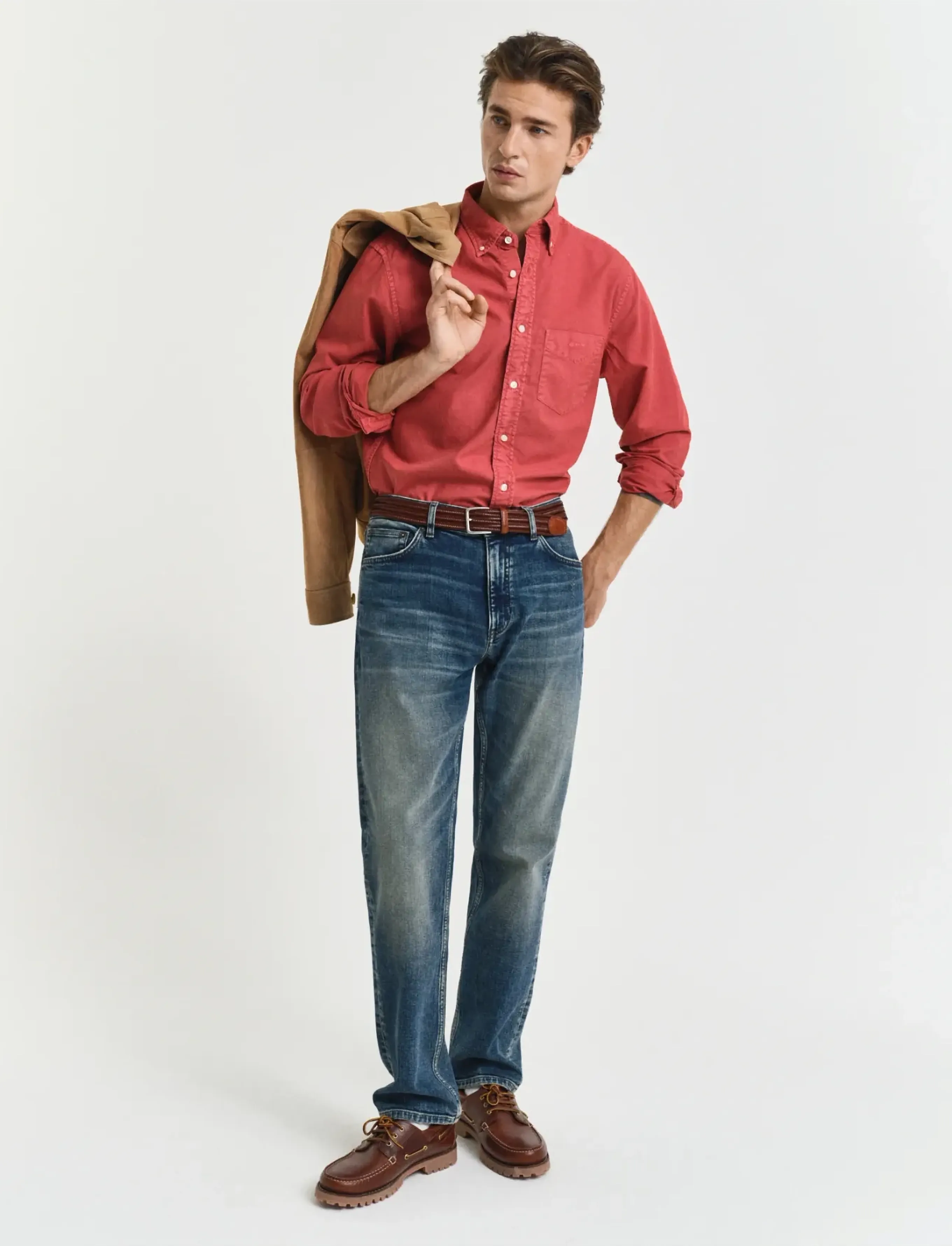 Gant - REG GMNT DYED ARCHIVE OXFORD SHIRT - chemises oxford - ruby red - 4