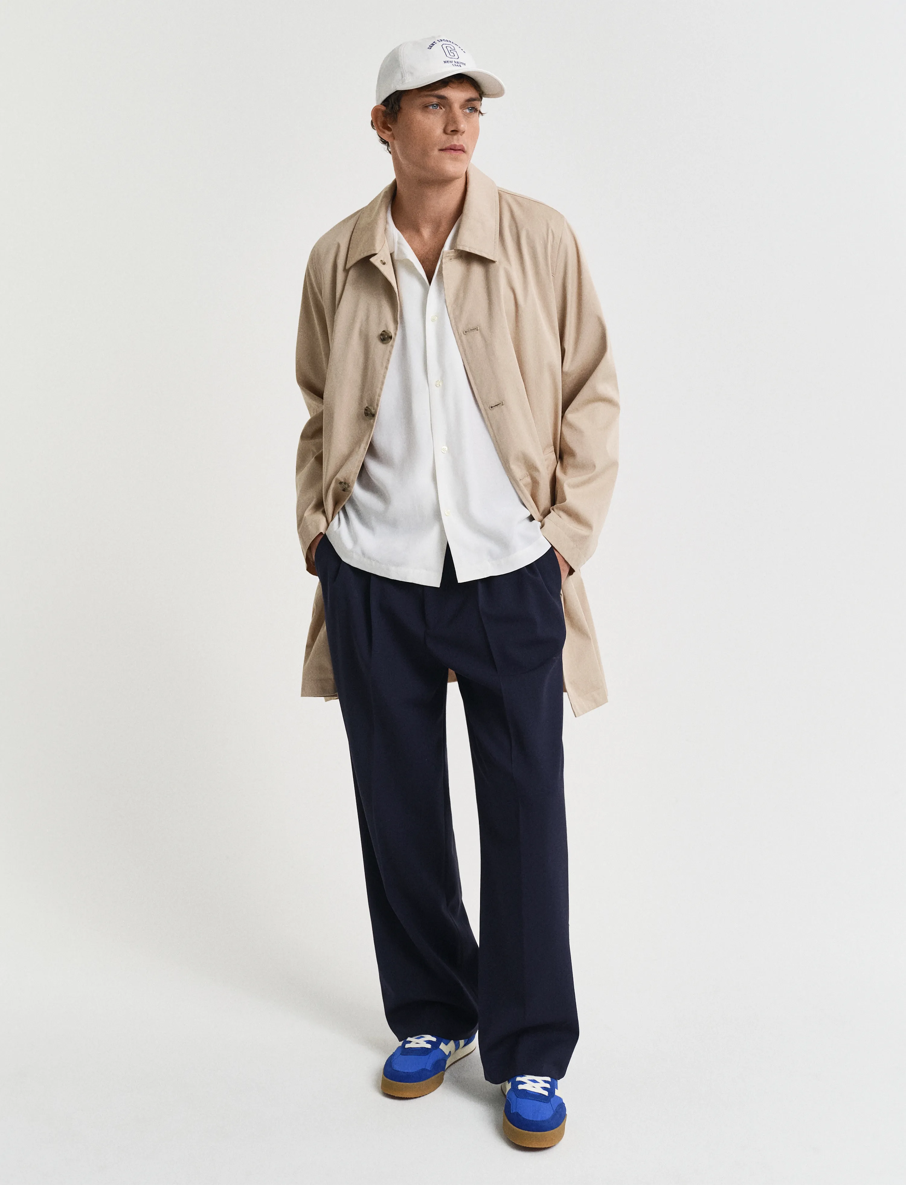 Gant - REL VISCOSE SS SHIRT - lühikeste varrukatega särgid - eggshell - 4