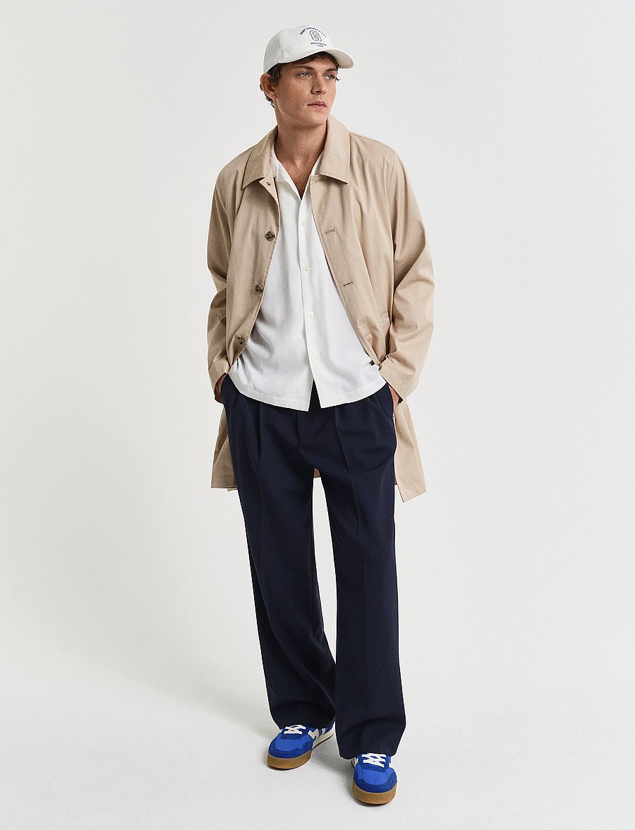 Gant - REL VISCOSE SS SHIRT - lühikeste varrukatega särgid - eggshell - 4