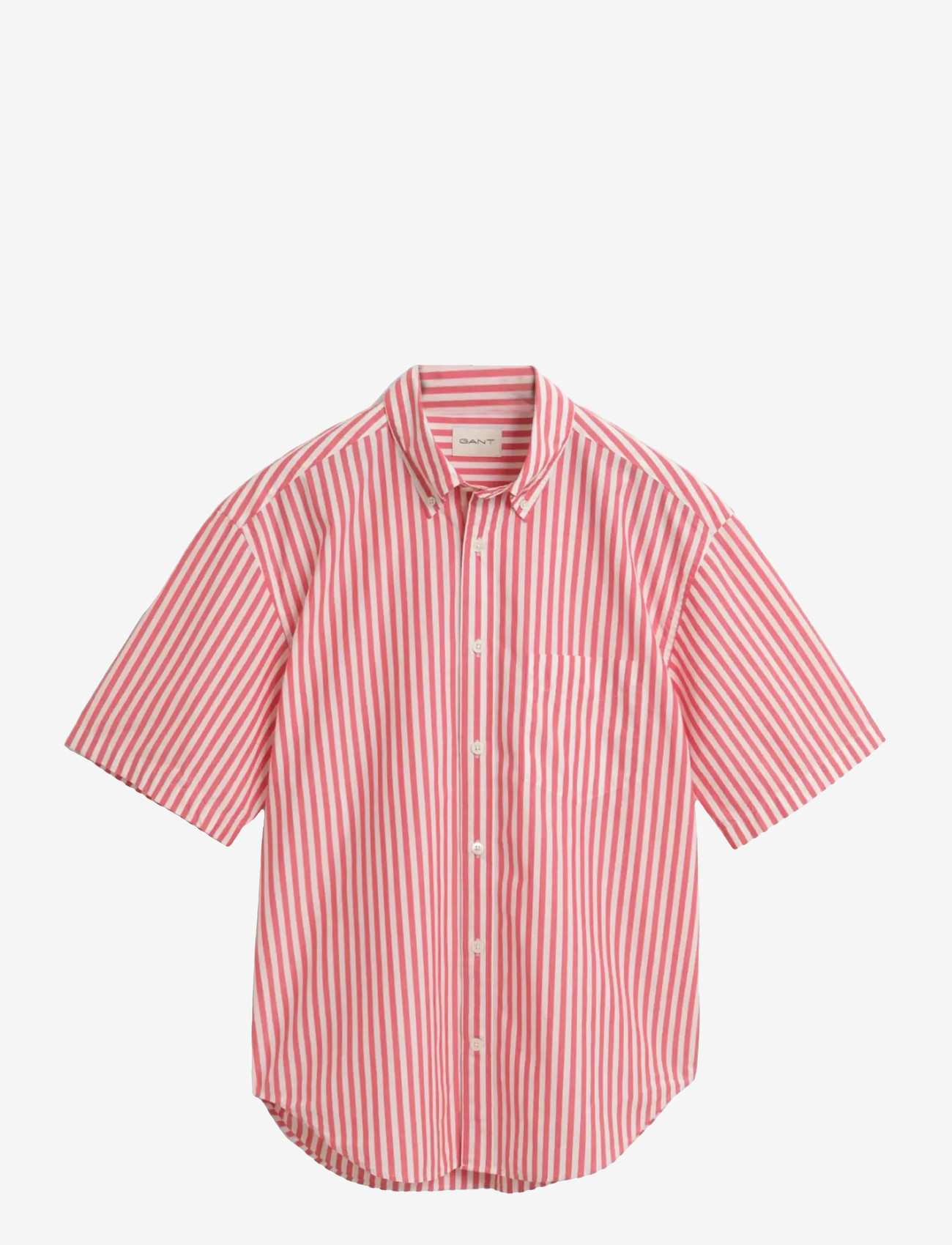 GANT - REL HERITAGE POPLIN SS SHIRT - basic skjorter - watermelon red - 1
