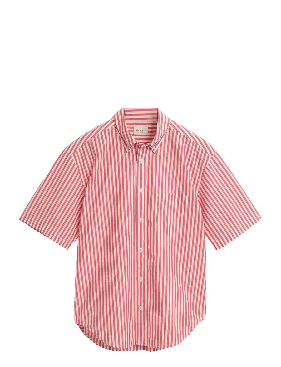 Gant - REL HERITAGE POPLIN SS SHIRT - kortærmede skjorter - watermelon red - 1