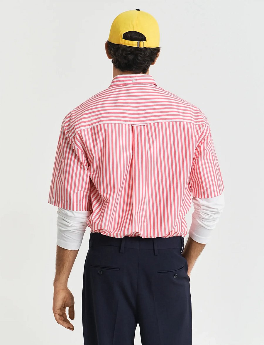 Gant - REL HERITAGE POPLIN SS SHIRT - kortærmede skjorter - watermelon red - 2