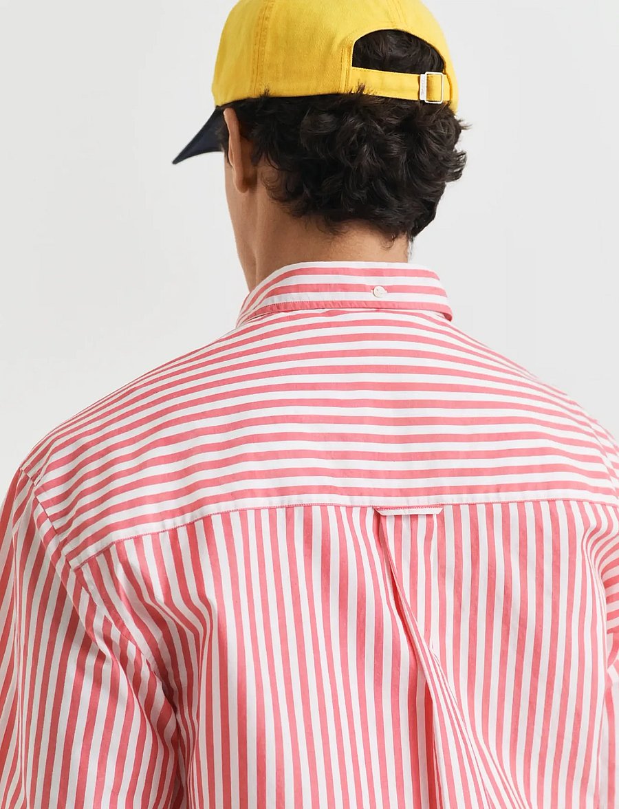 Gant - REL HERITAGE POPLIN SS SHIRT - kortærmede skjorter - watermelon red - 3