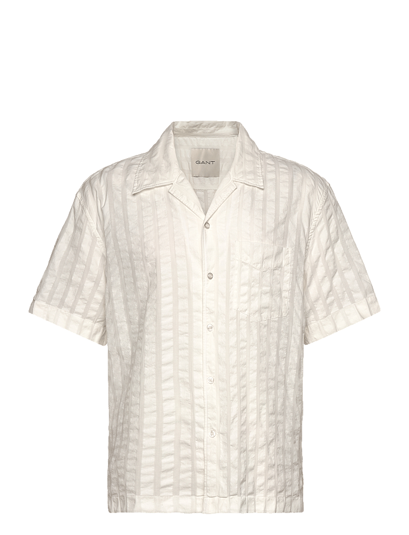 GANT - REL SEERSUCKER RESORT SHIRT - basic skjorter - eggshell - 0