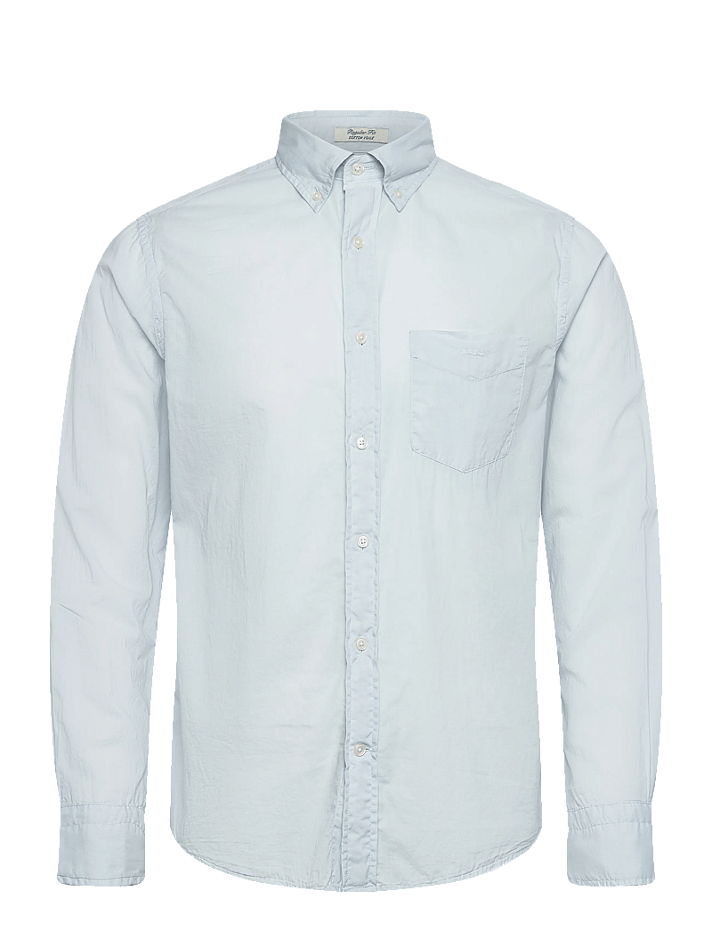 GANT - REG SUNFADED VOILE SHIRT - casual skjorter - fresh blue - 0