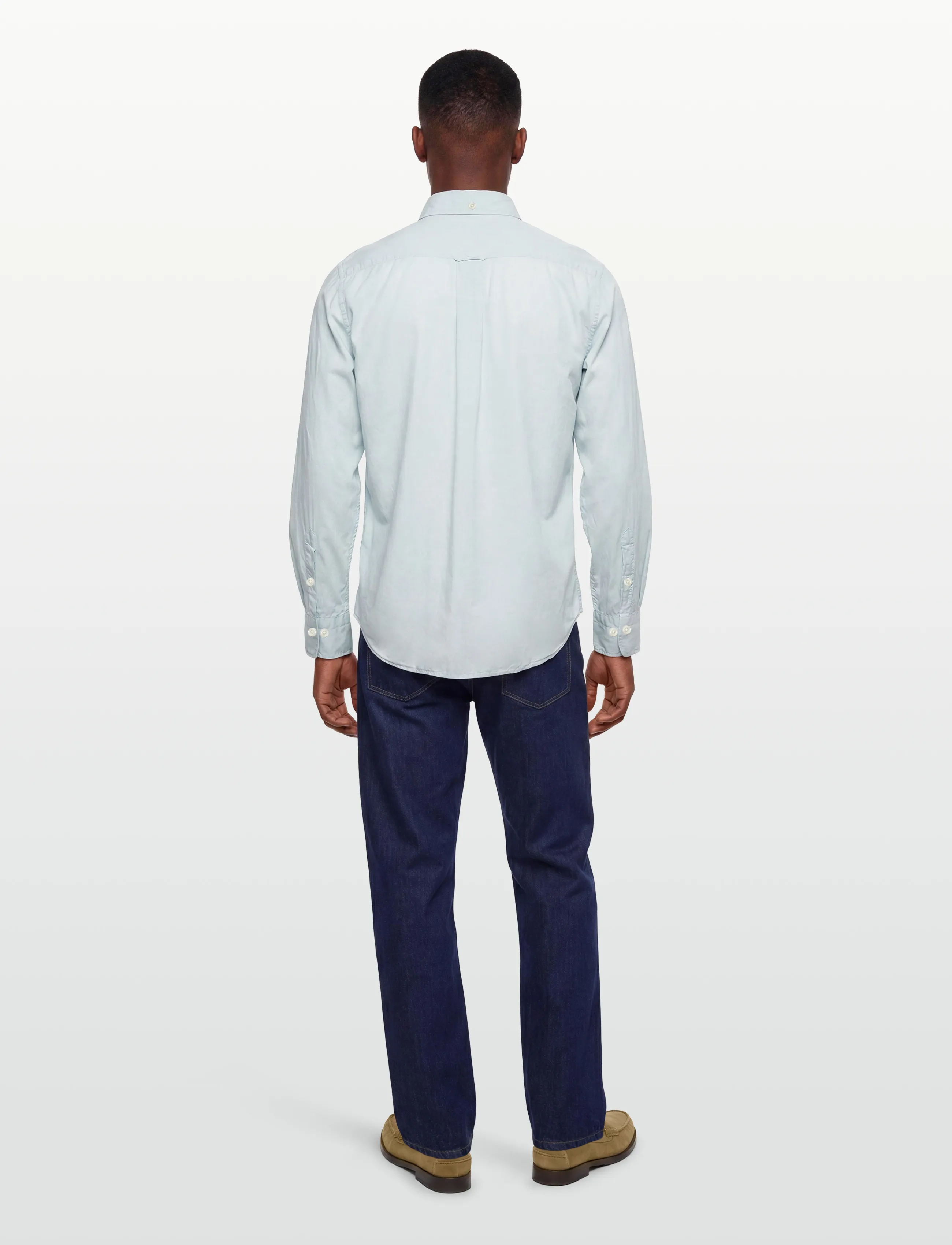 Gant - REG SUNFADED VOILE SHIRT - freizeithemden - fresh blue - 4