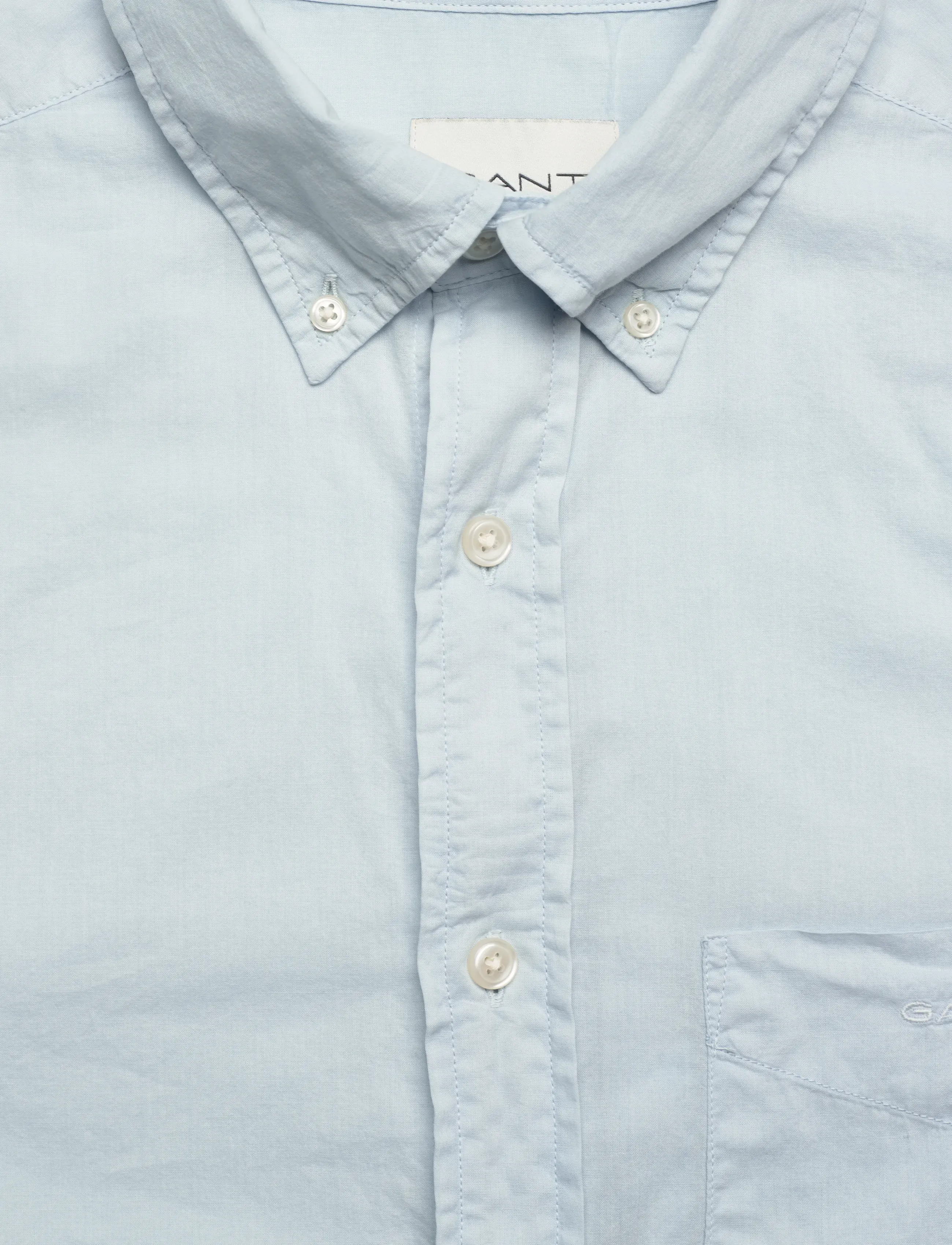 Gant - REG SUNFADED VOILE SHIRT - casual skjorter - fresh blue - 2