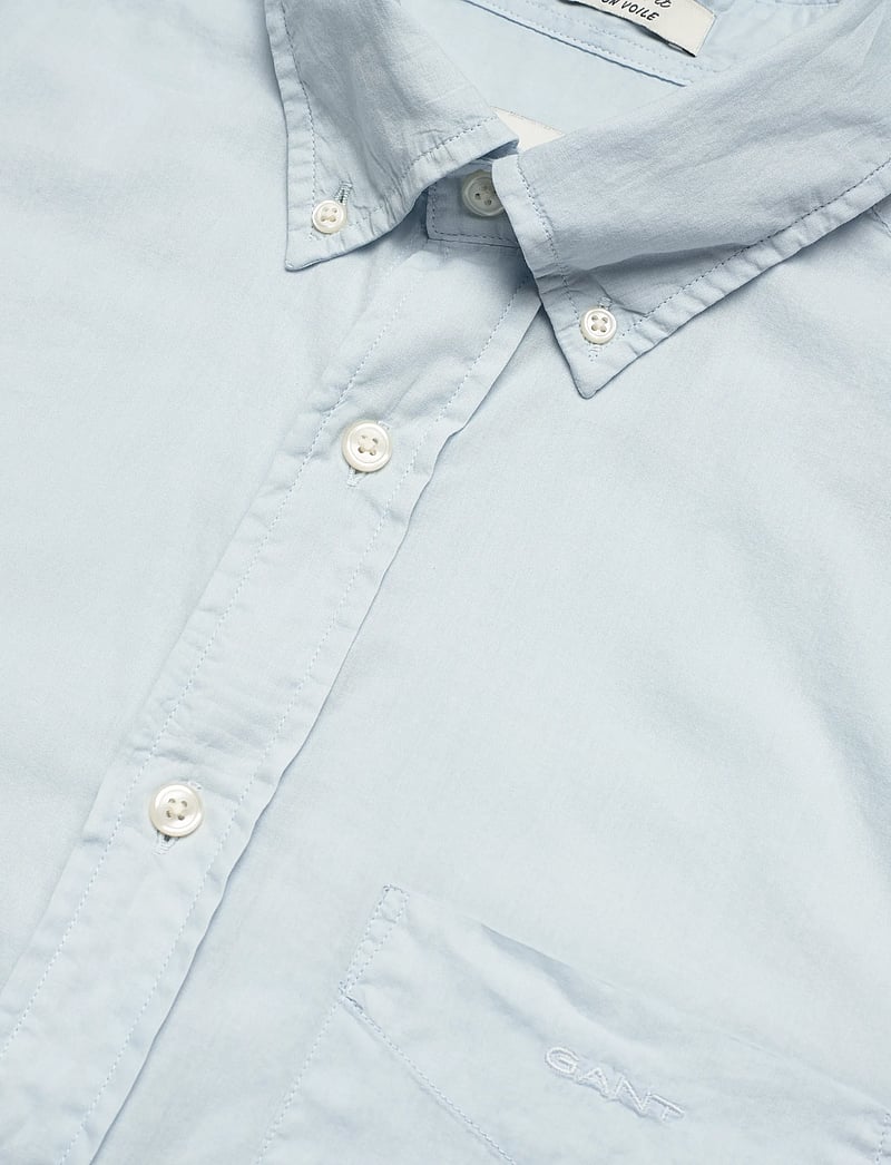 GANT - REG SUNFADED VOILE SHIRT - casual skjorter - fresh blue - 3