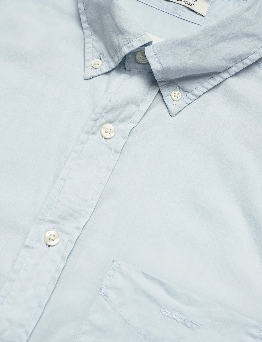 Gant - REG SUNFADED VOILE SHIRT - casual skjorter - fresh blue - 3