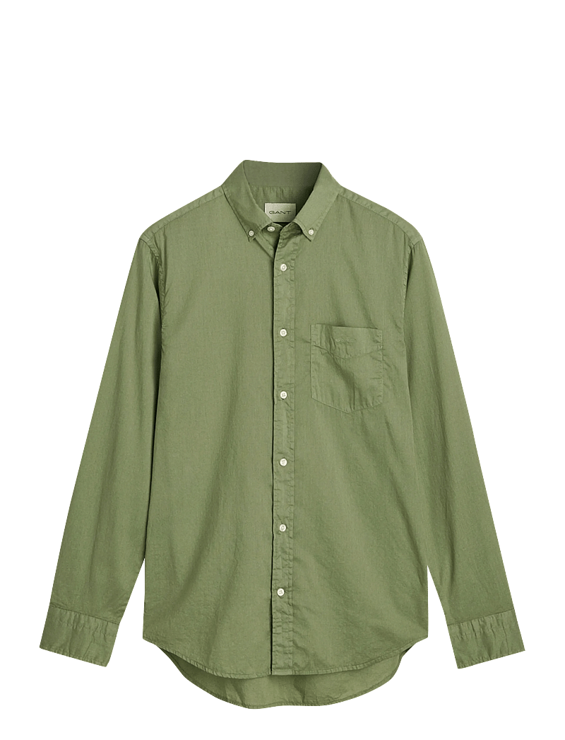 GANT - REG SUNFADED VOILE SHIRT - casual skjorter - kalamata green - 1