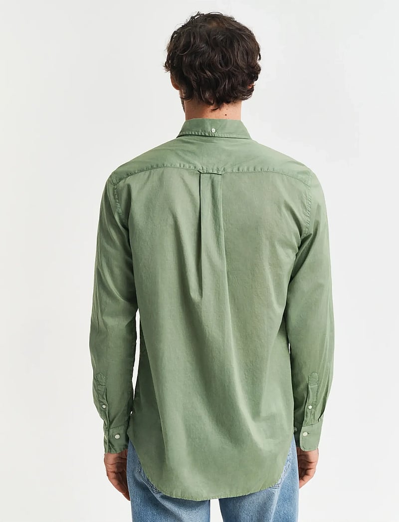GANT - REG SUNFADED VOILE SHIRT - casual skjorter - kalamata green - 2