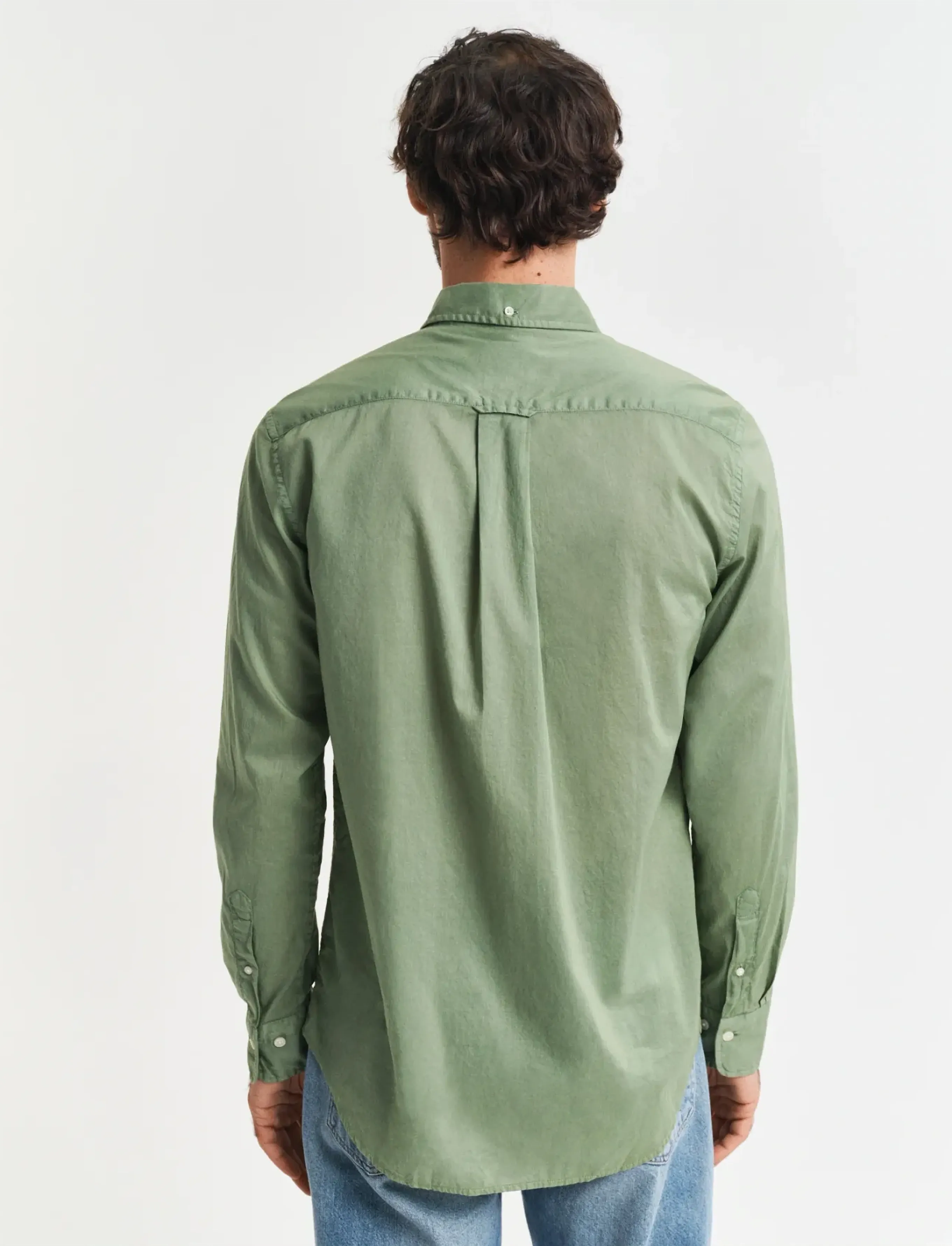 Gant - REG SUNFADED VOILE SHIRT - casual skjorter - kalamata green - 2