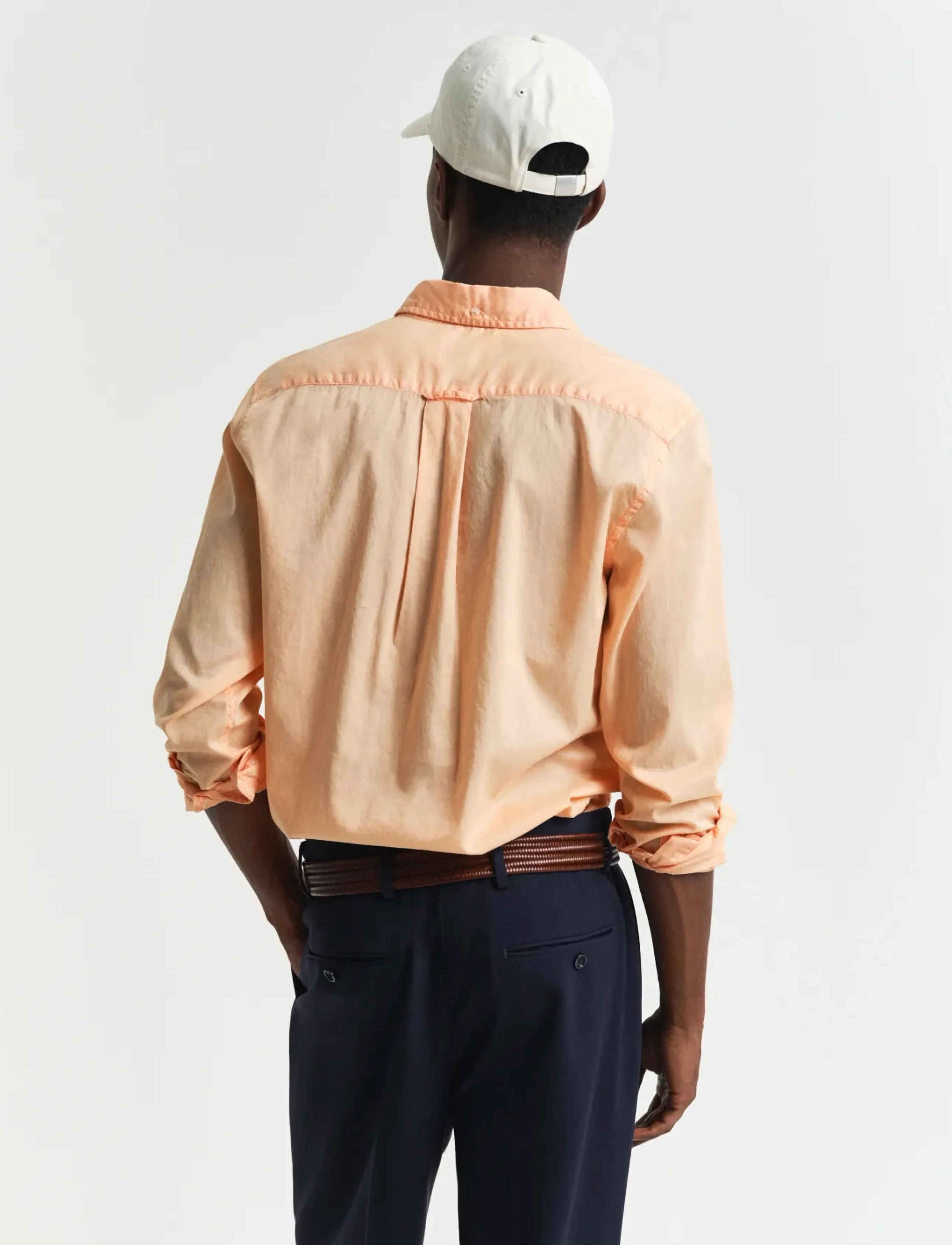 Gant - REG SUNFADED VOILE SHIRT - chemises décontractées - peachy orange - 2