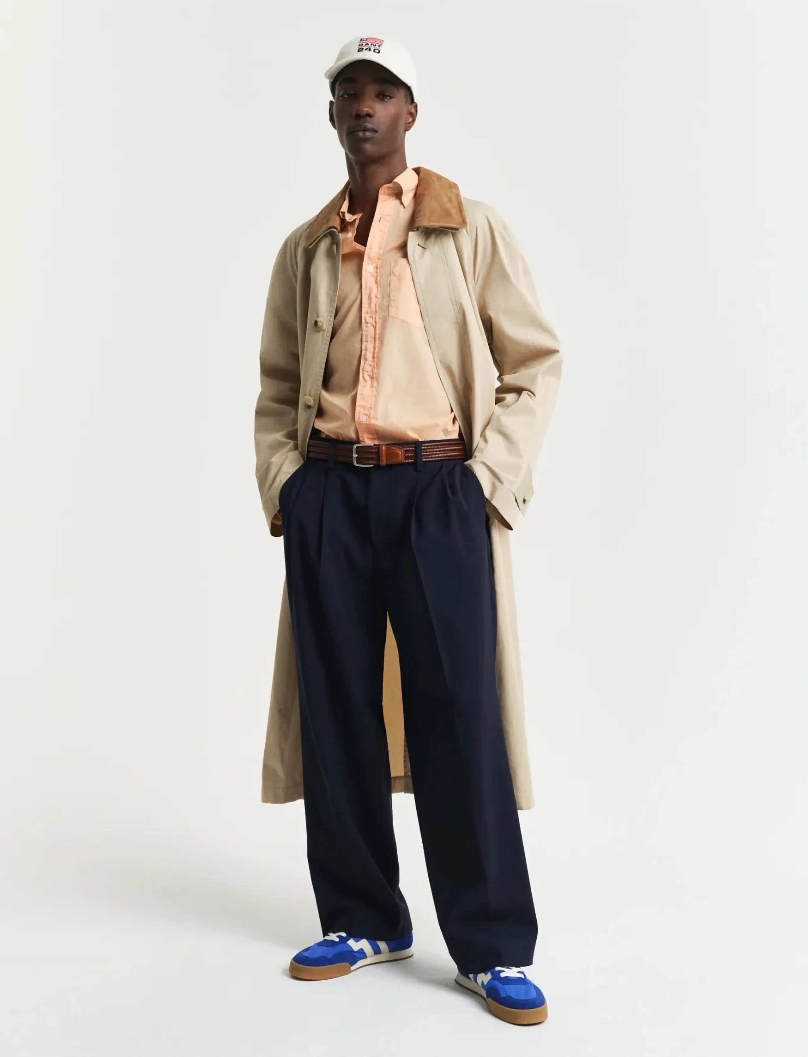 Gant - REG SUNFADED VOILE SHIRT - chemises décontractées - peachy orange - 4