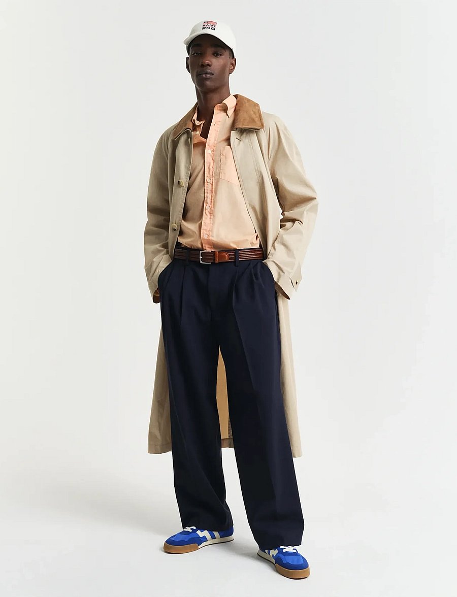 Gant - REG SUNFADED VOILE SHIRT - chemises décontractées - peachy orange - 4
