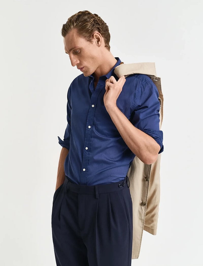 GANT - REG SUNFADED VOILE SHIRT - basic skjortor - persian blue - 0