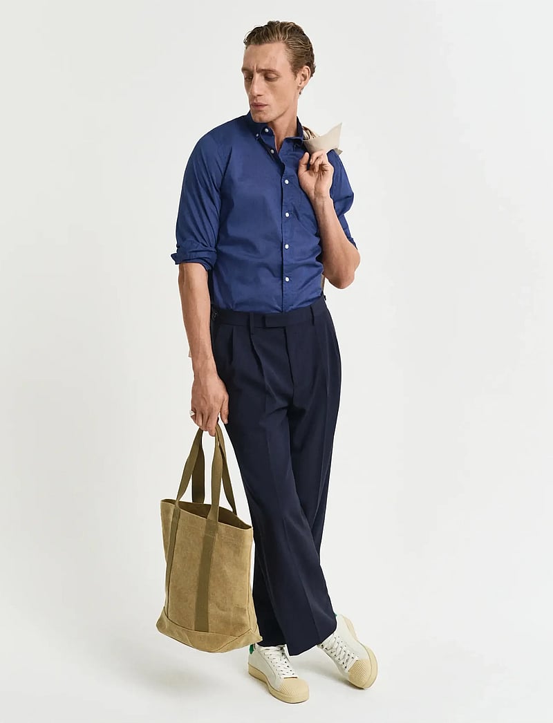 GANT - REG SUNFADED VOILE SHIRT - basic skjortor - persian blue - 4