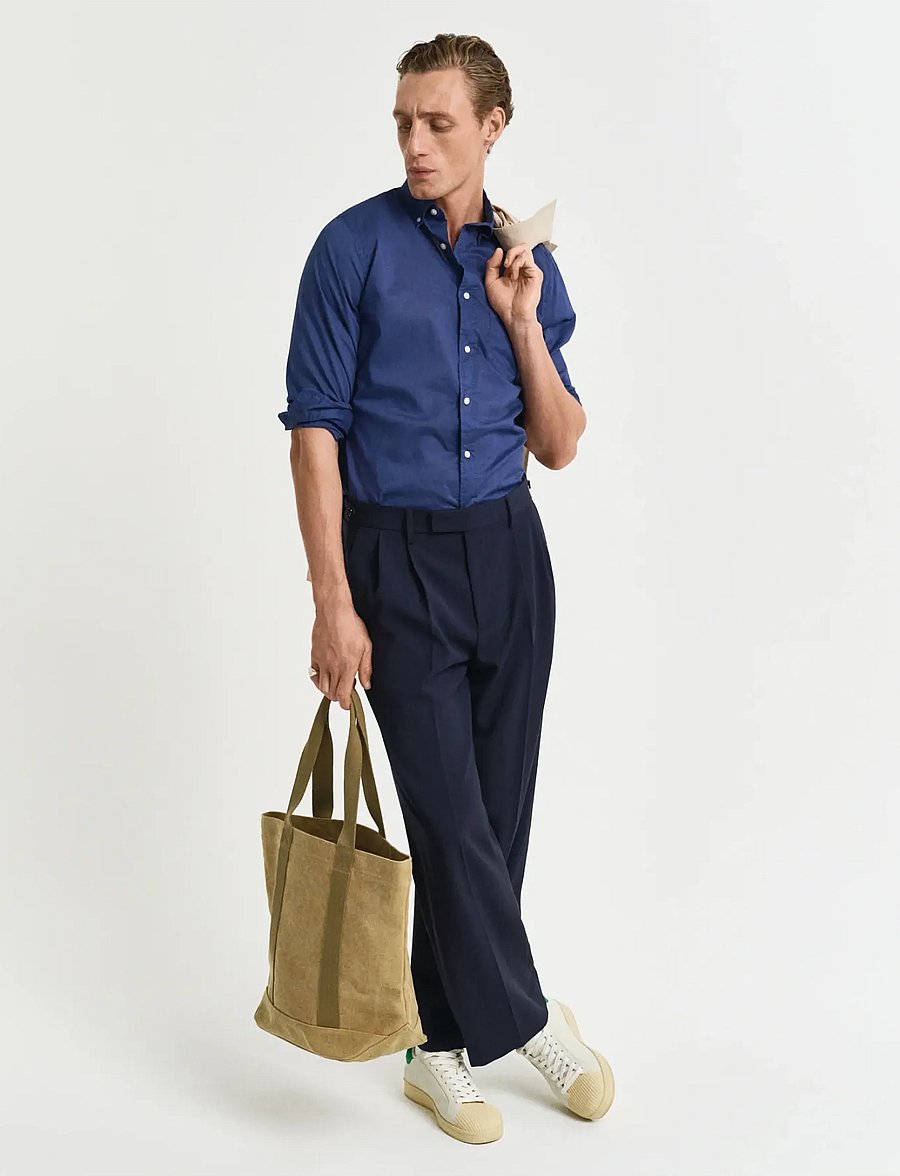 Gant - REG SUNFADED VOILE SHIRT - casual hemden - persian blue - 4