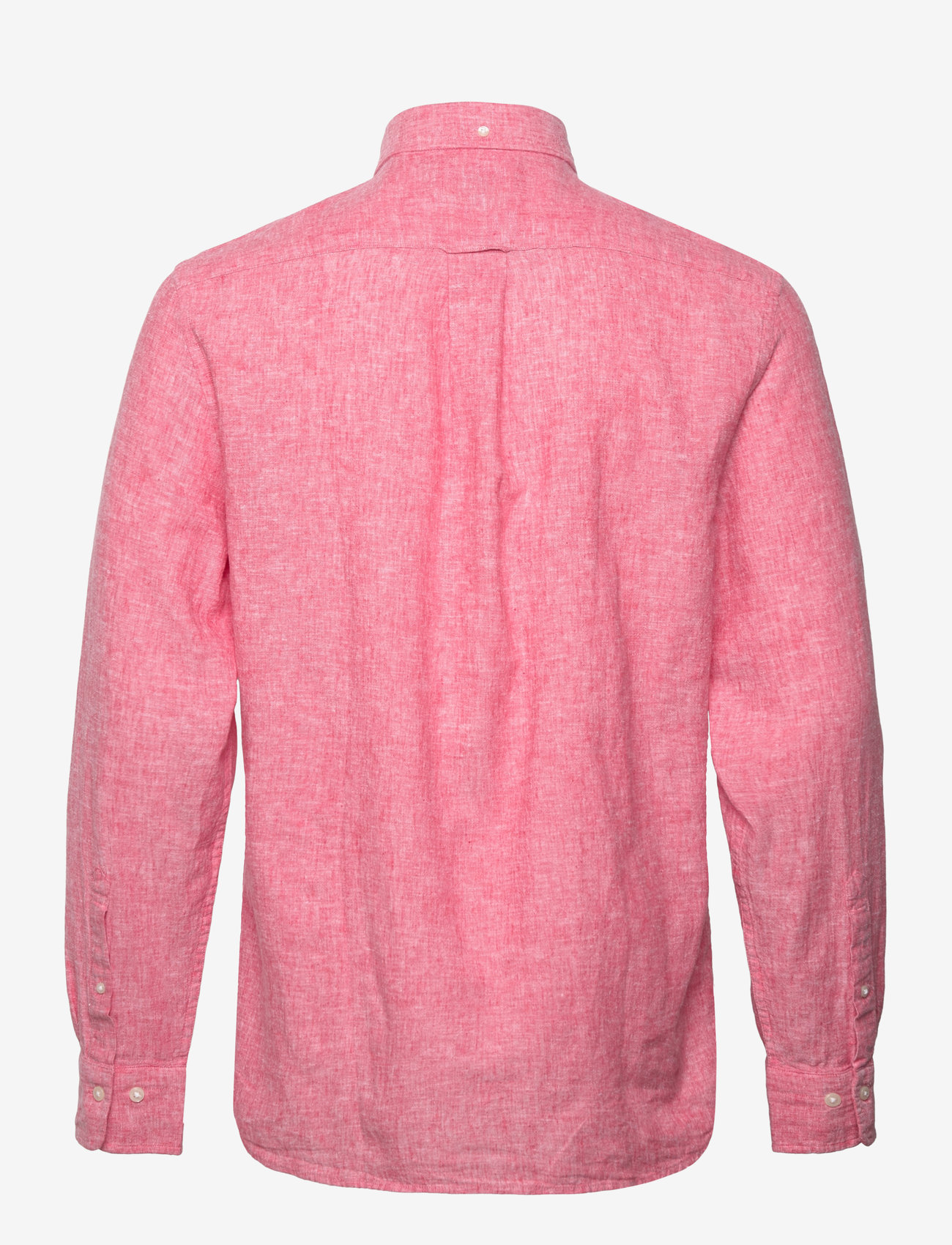 GANT - REG COTTON LINEN SHIRT - basic skjortor - brick red - 1