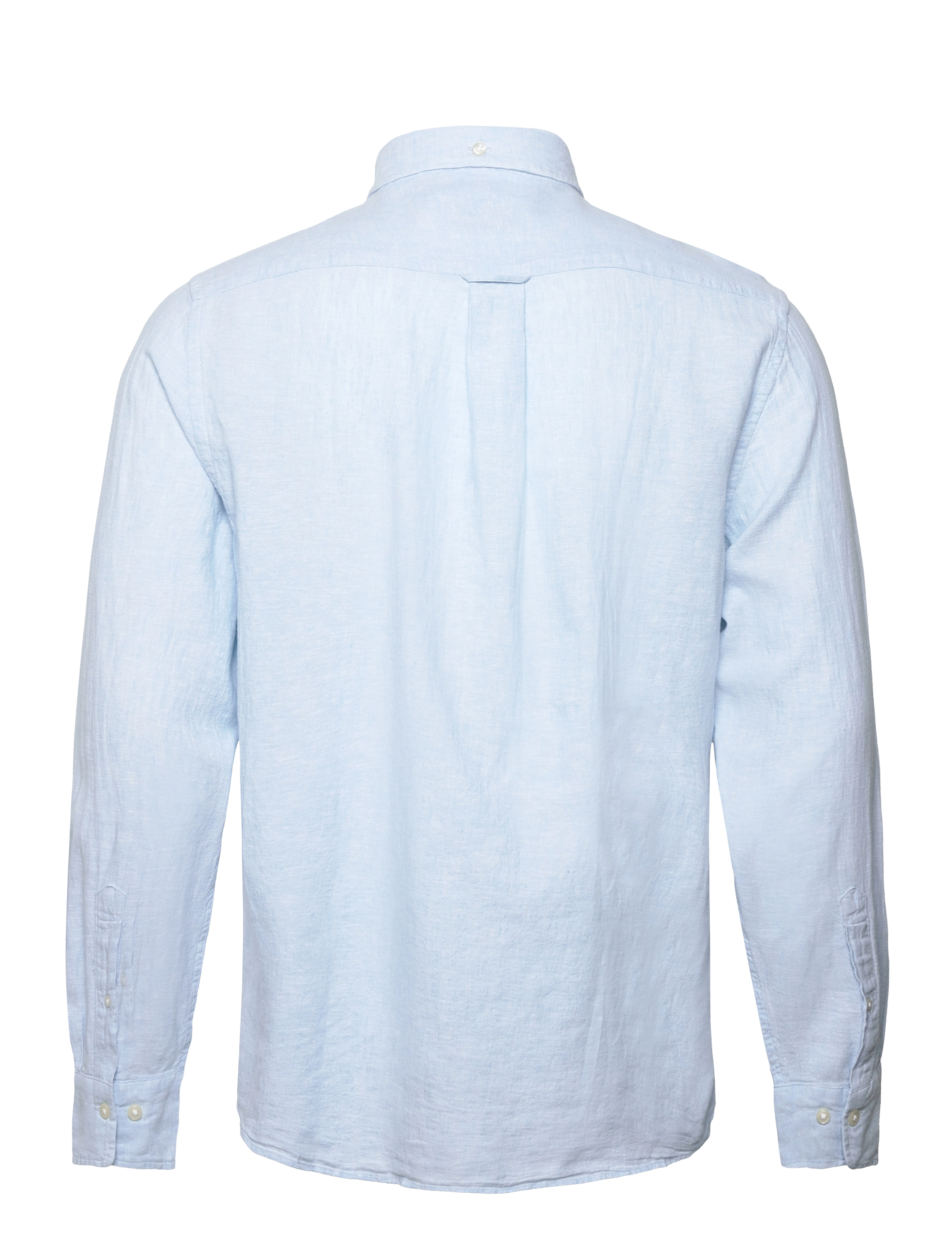 Gant - REG COTTON LINEN SHIRT - hørskjorter - fresh blue - 1