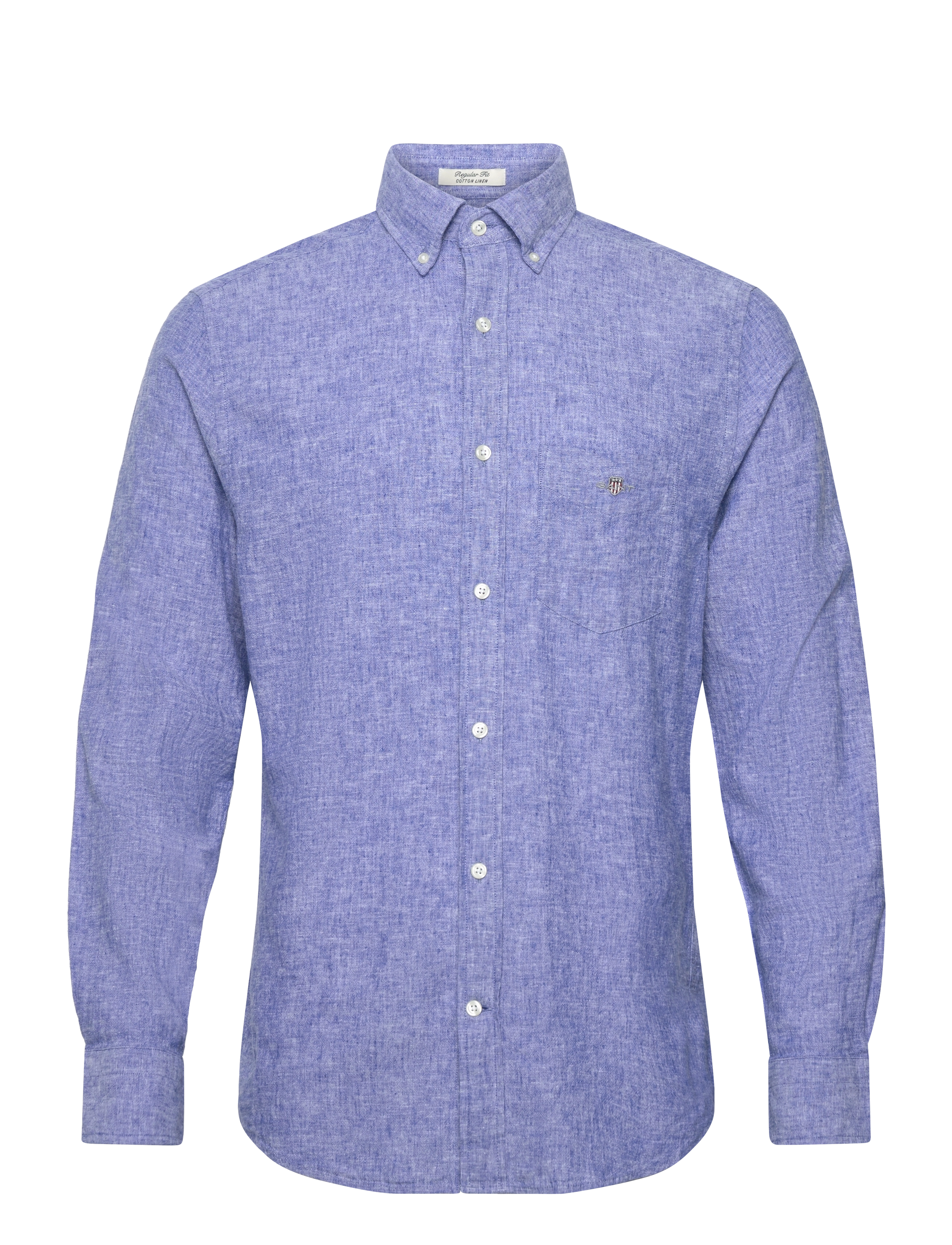 Gant REG COTTON LINEN SHIRT - Basic-Hemden - RICH BLUE / blue