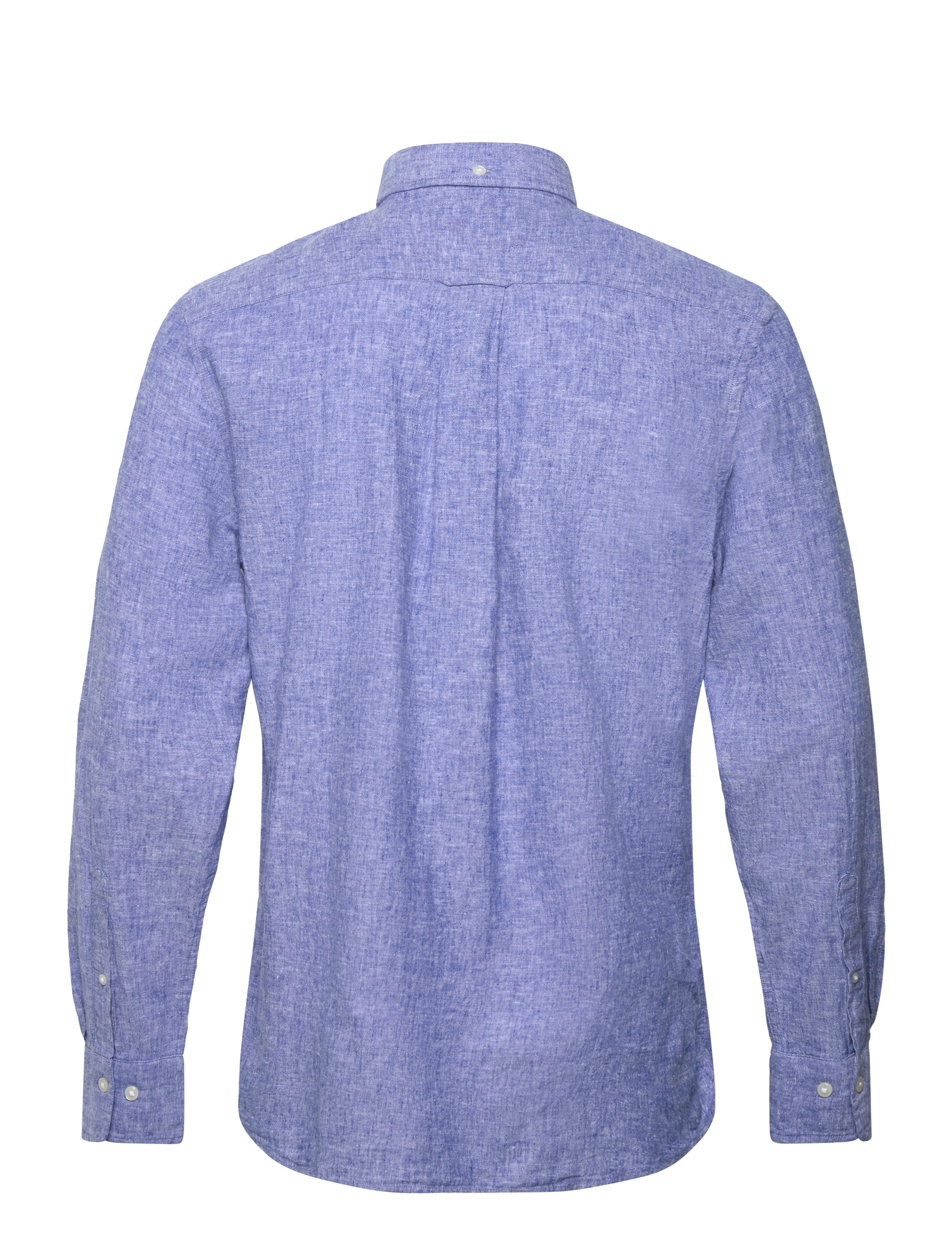 Gant - REG COTTON LINEN SHIRT - hørskjorter - rich blue - 2