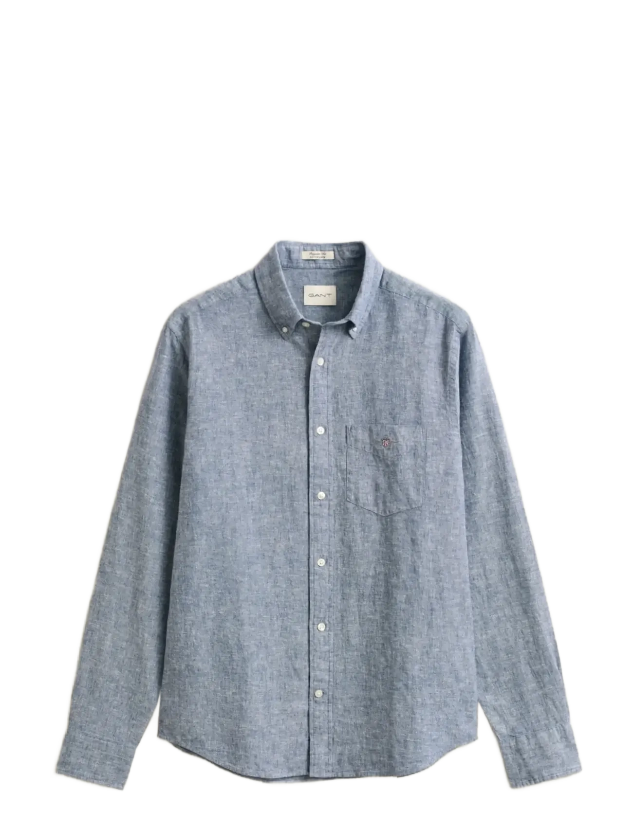 Gant REG COTTON LINEN SHIRT - Särgid - VINTAGE BLUE / blue