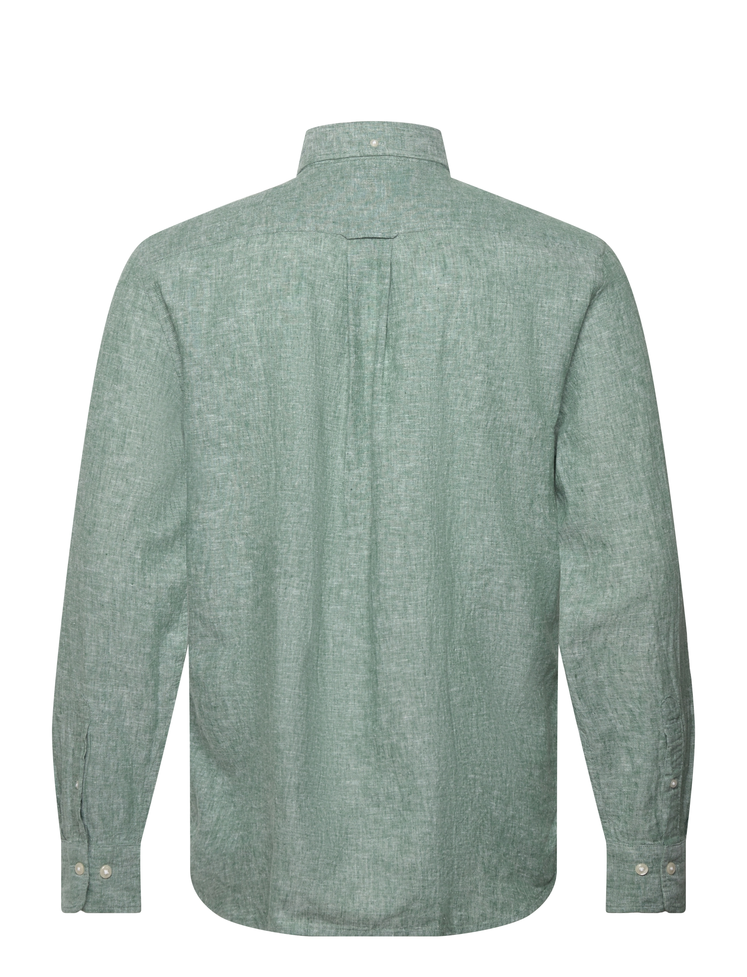 Gant - REG COTTON LINEN SHIRT - chemises de lin - woody green - 2