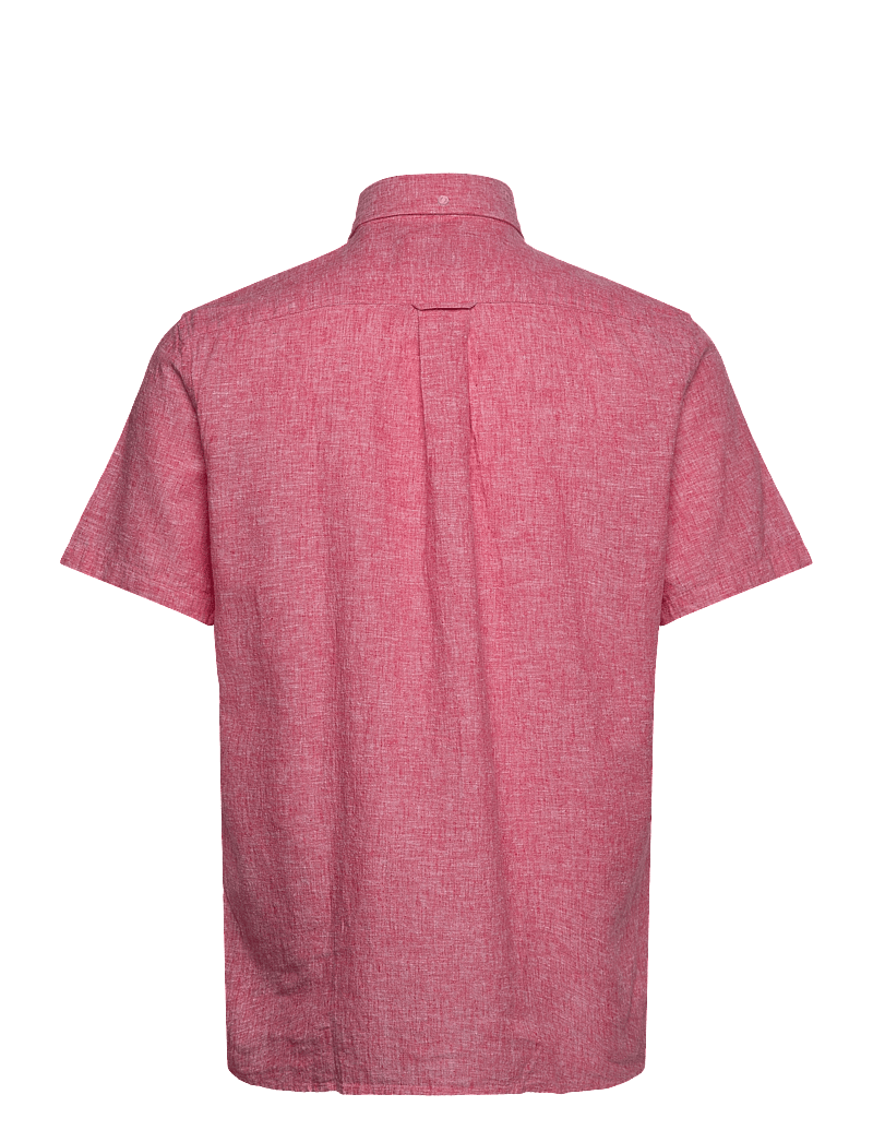 GANT - REG COTTON LINEN SS SHIRT - leinenhemden - brick red - 2