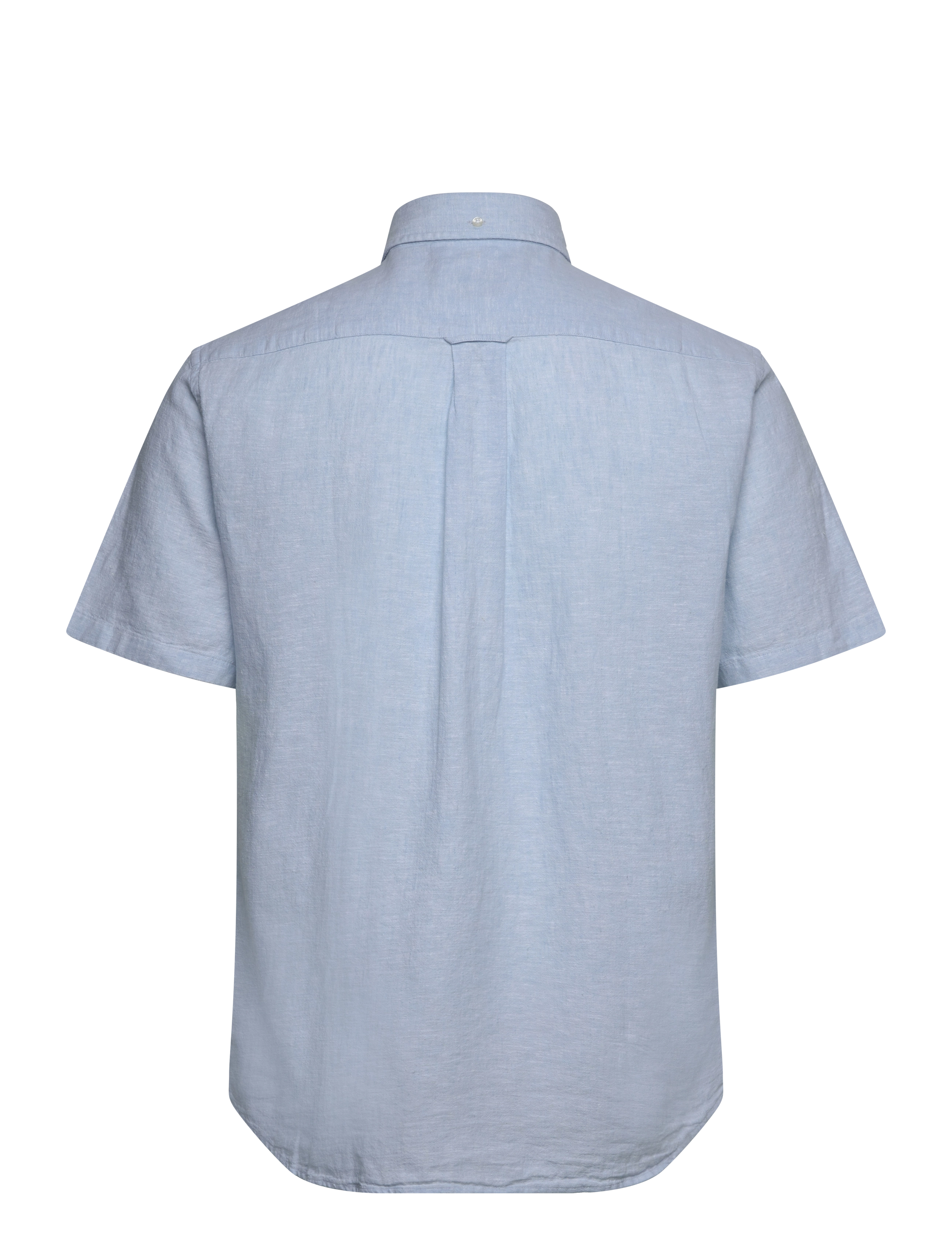 Gant - REG COTTON LINEN SS SHIRT - lühikeste varrukatega särgid - fresh blue - 2