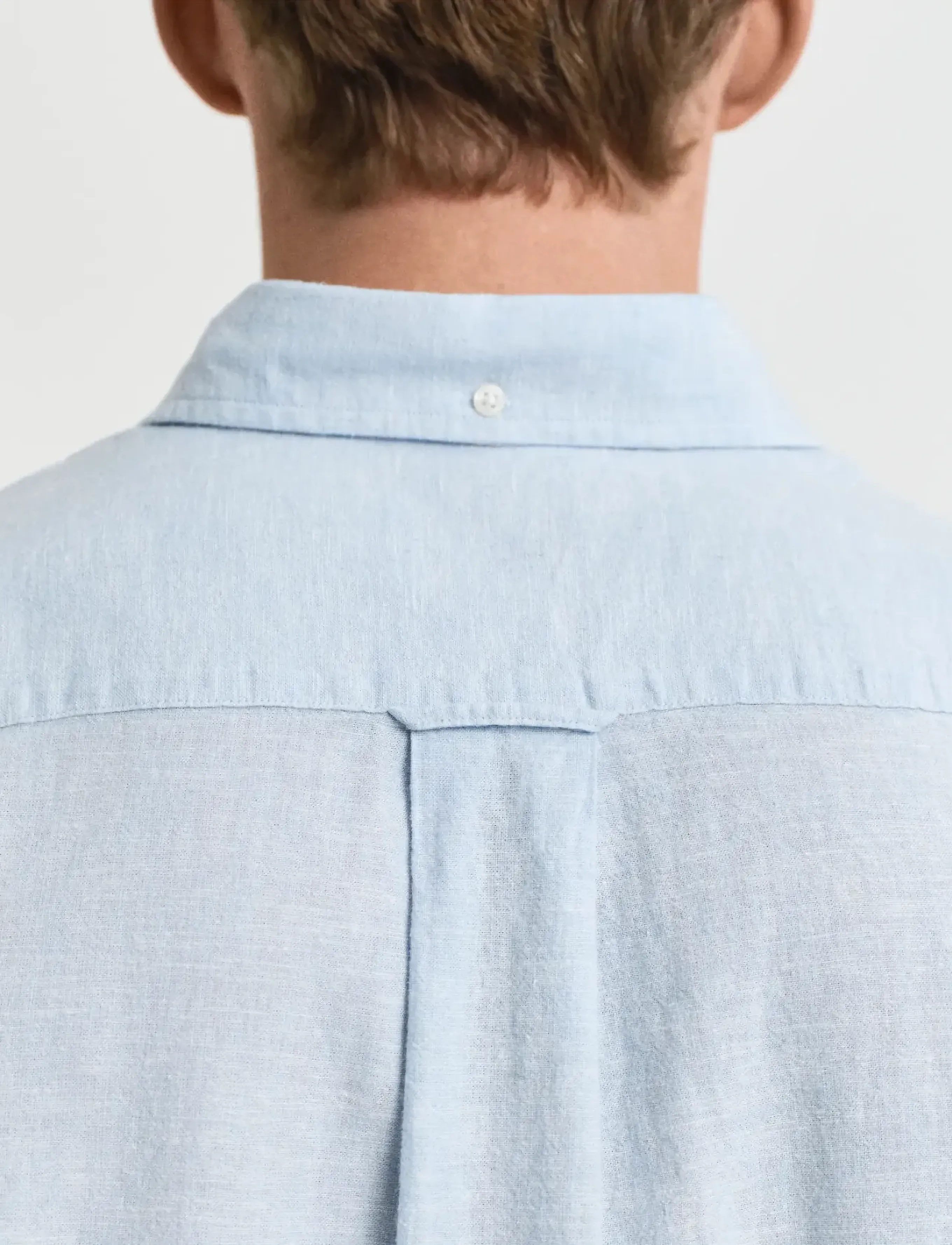 Gant - REG COTTON LINEN SS SHIRT - lühikeste varrukatega särgid - fresh blue - 4