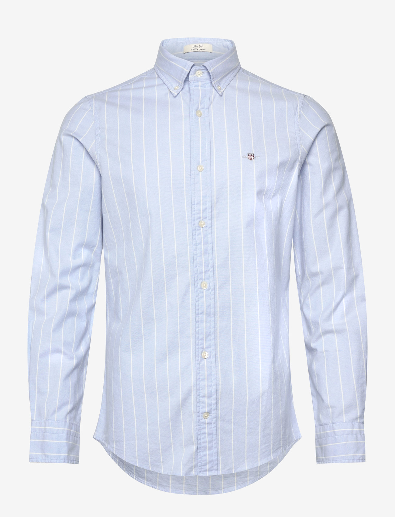 GANT - SLIM OXFORD STRETCH STRIPE SHIRT - light blue - 0