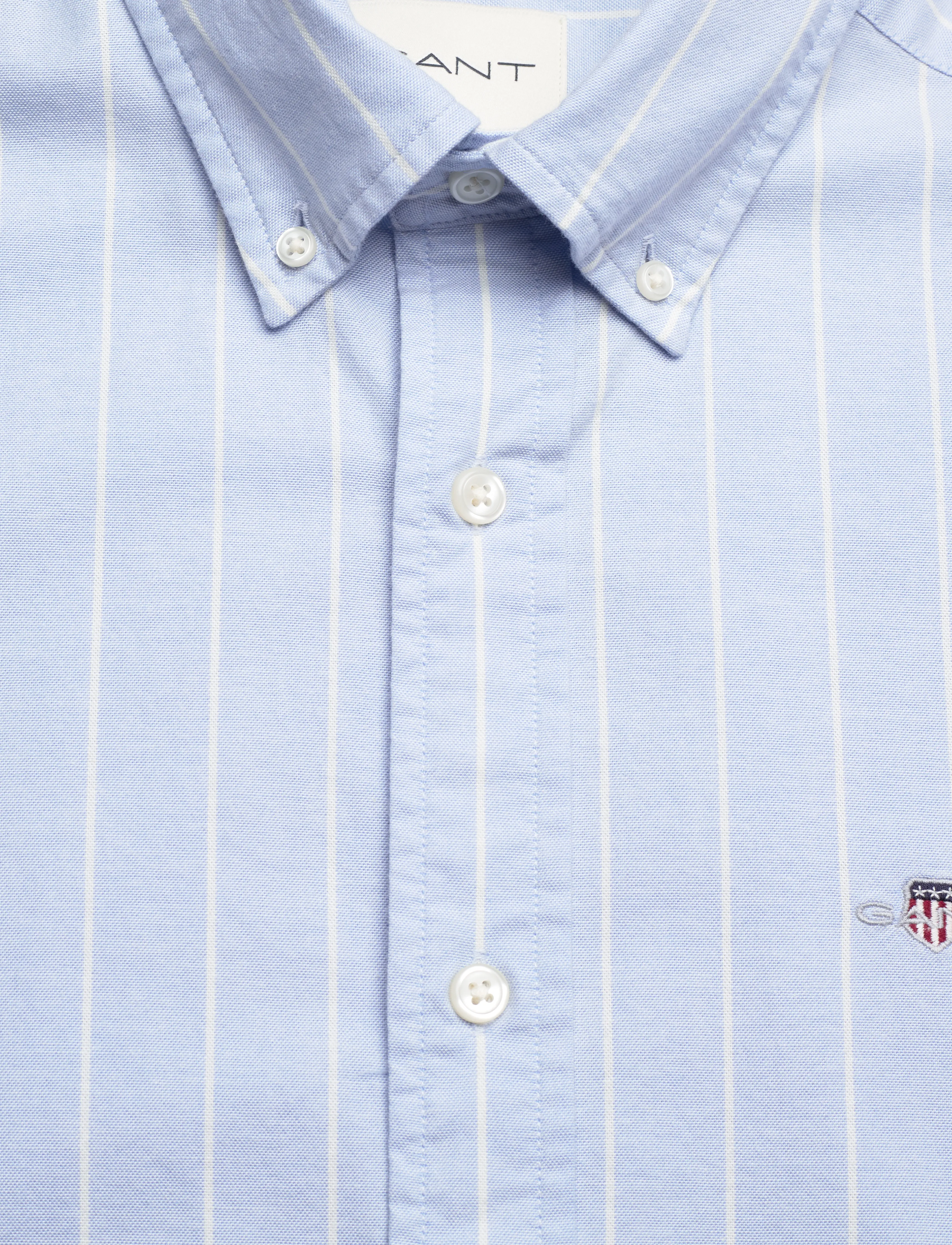 Gant - SLIM OXFORD STRETCH STRIPE SHIRT - light blue - 2