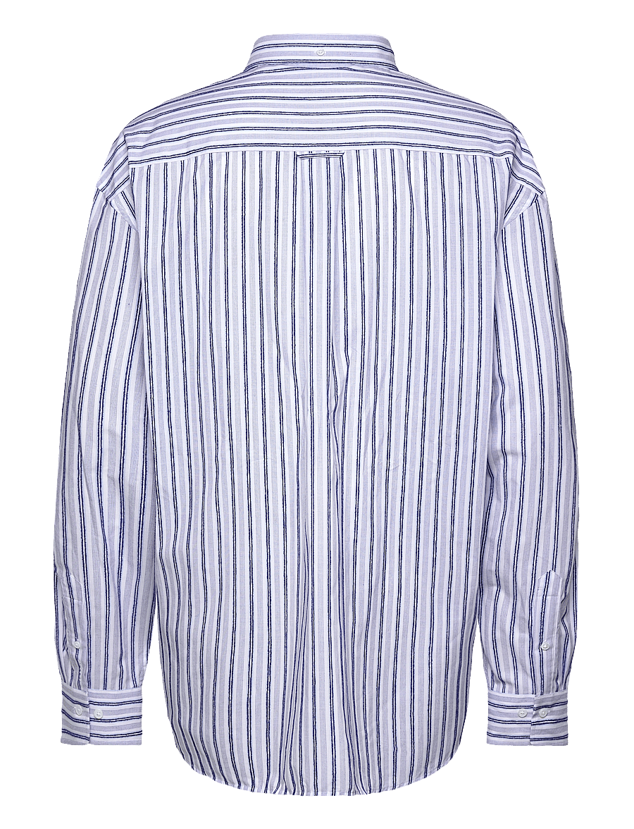 Gant - REL TEXTURE STRIPE SHIRT - gestreifte hemden - eggshell - 2