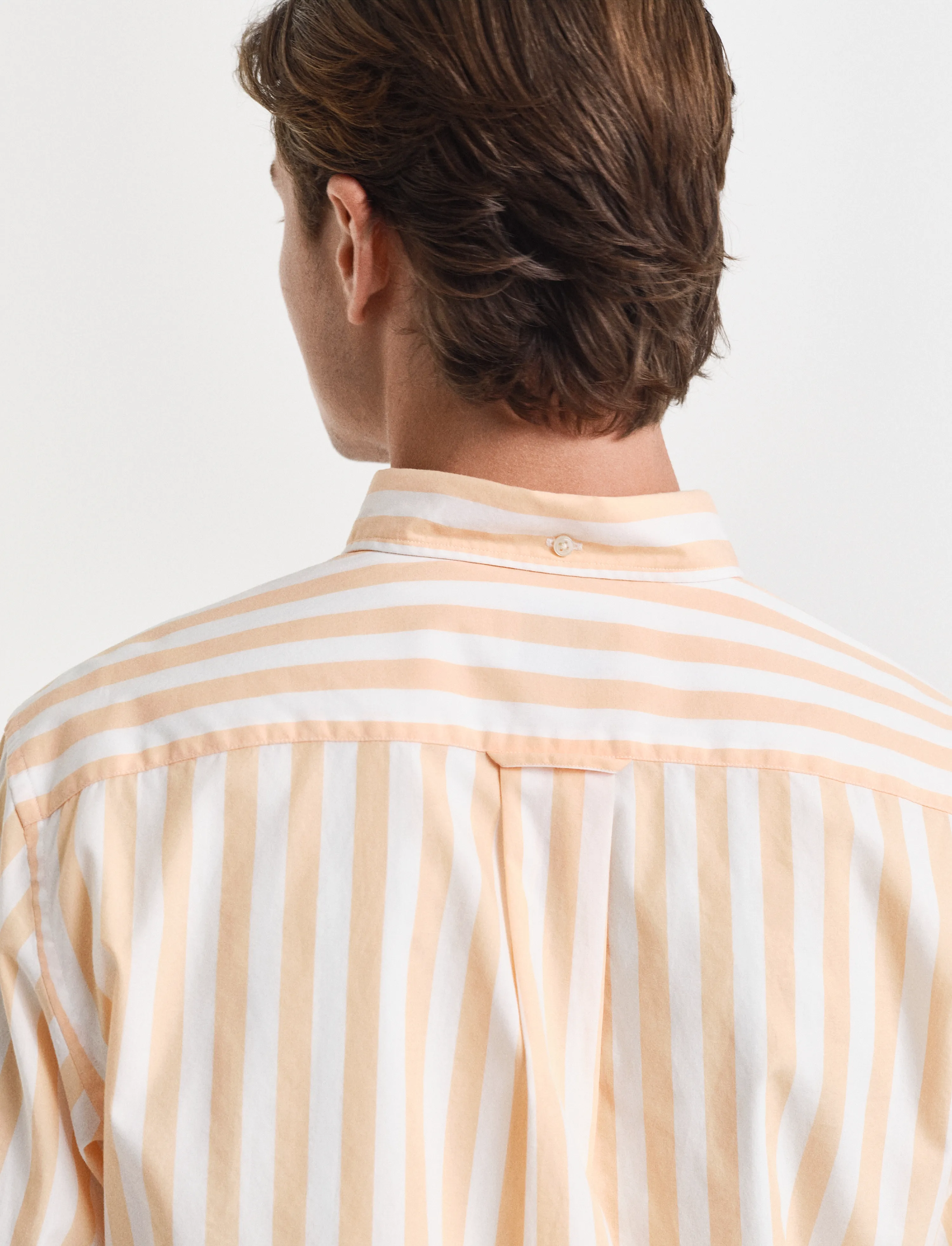 Gant - REG CLASSIC POPLIN STRIPE SHIRT - stribede skjorter - peachy orange - 3