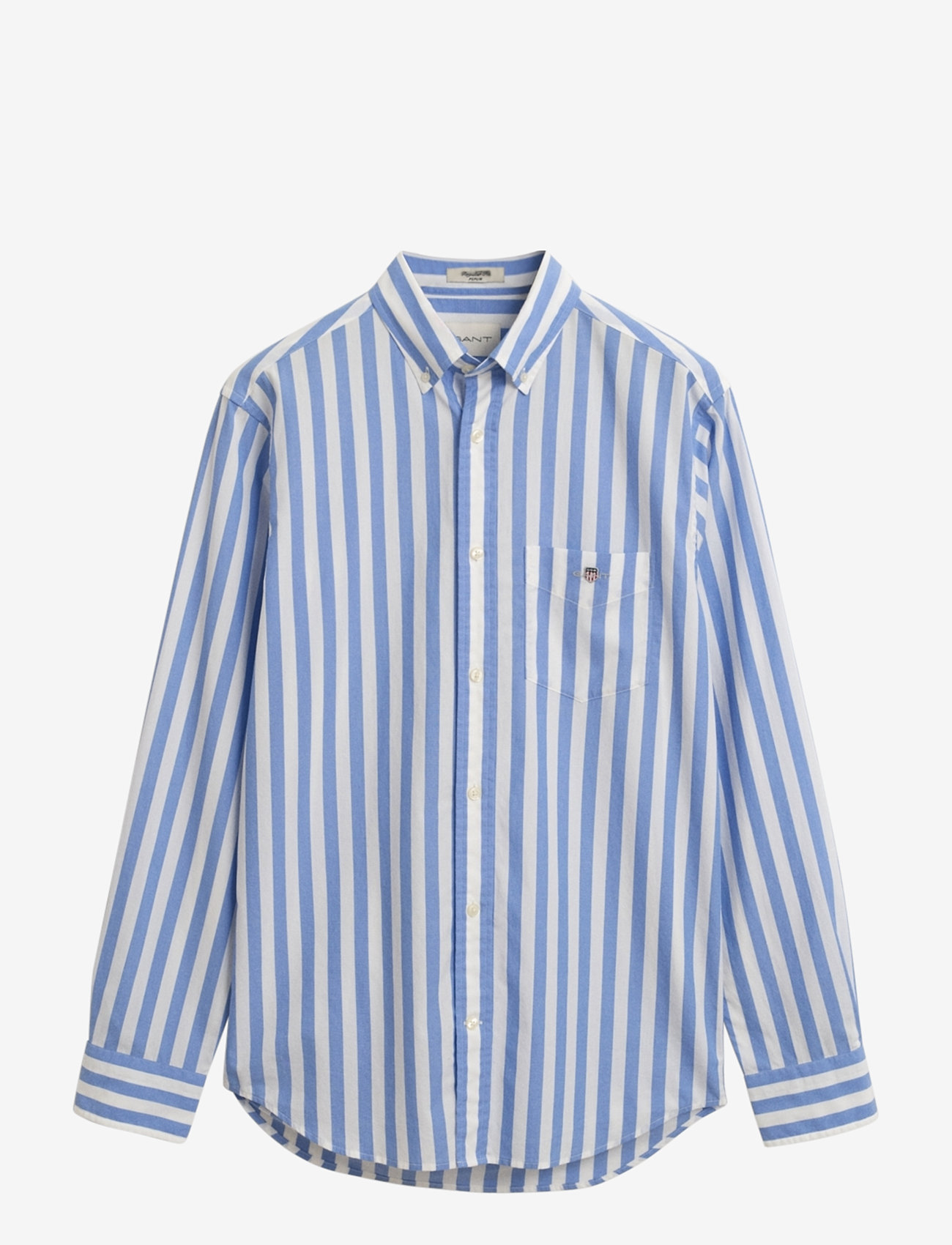 GANT - REG CLASSIC POPLIN STRIPE SHIRT - gestreifte hemden - perfect blue - 1