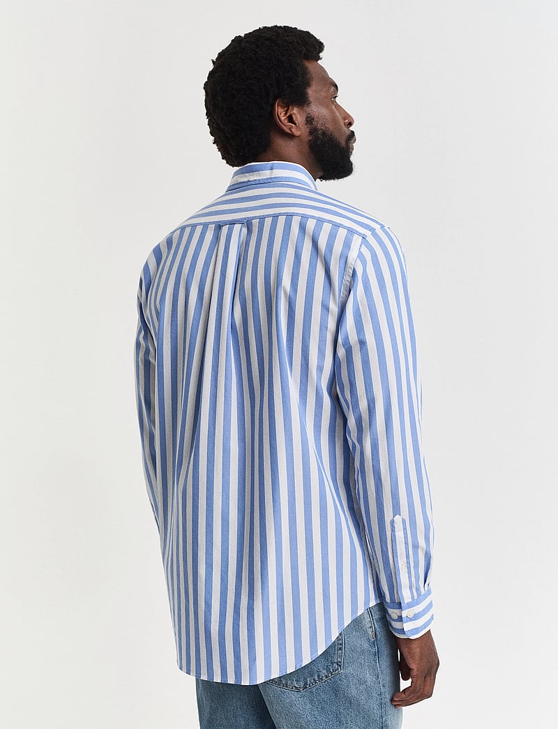 GANT - REG CLASSIC POPLIN STRIPE SHIRT - gestreifte hemden - perfect blue - 2