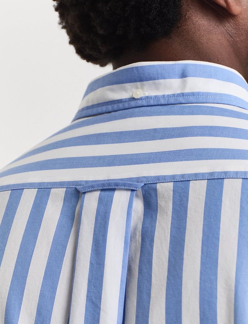 GANT - REG CLASSIC POPLIN STRIPE SHIRT - gestreifte hemden - perfect blue - 3