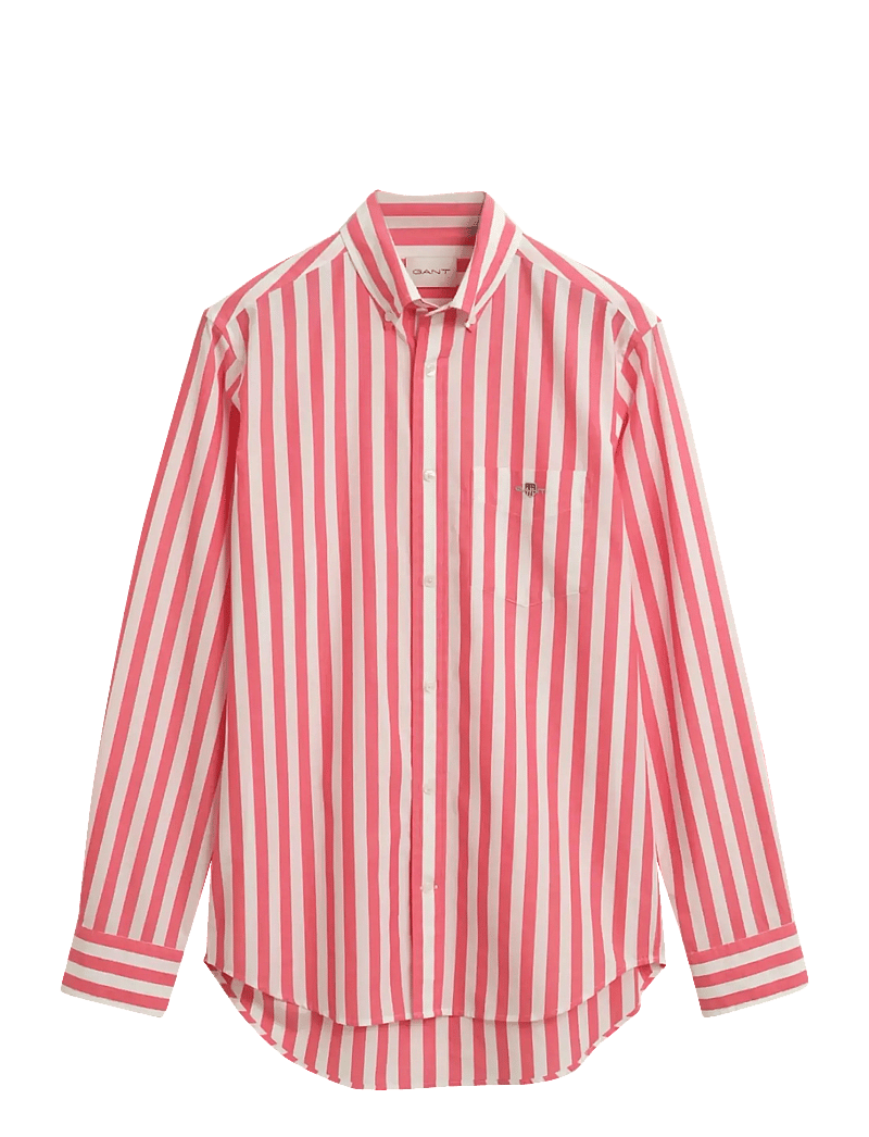 GANT - REG CLASSIC POPLIN STRIPE SHIRT - gestreifte hemden - watermelon red - 1