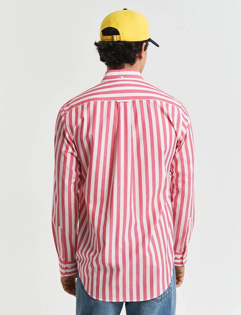 GANT - REG CLASSIC POPLIN STRIPE SHIRT - gestreifte hemden - watermelon red - 2