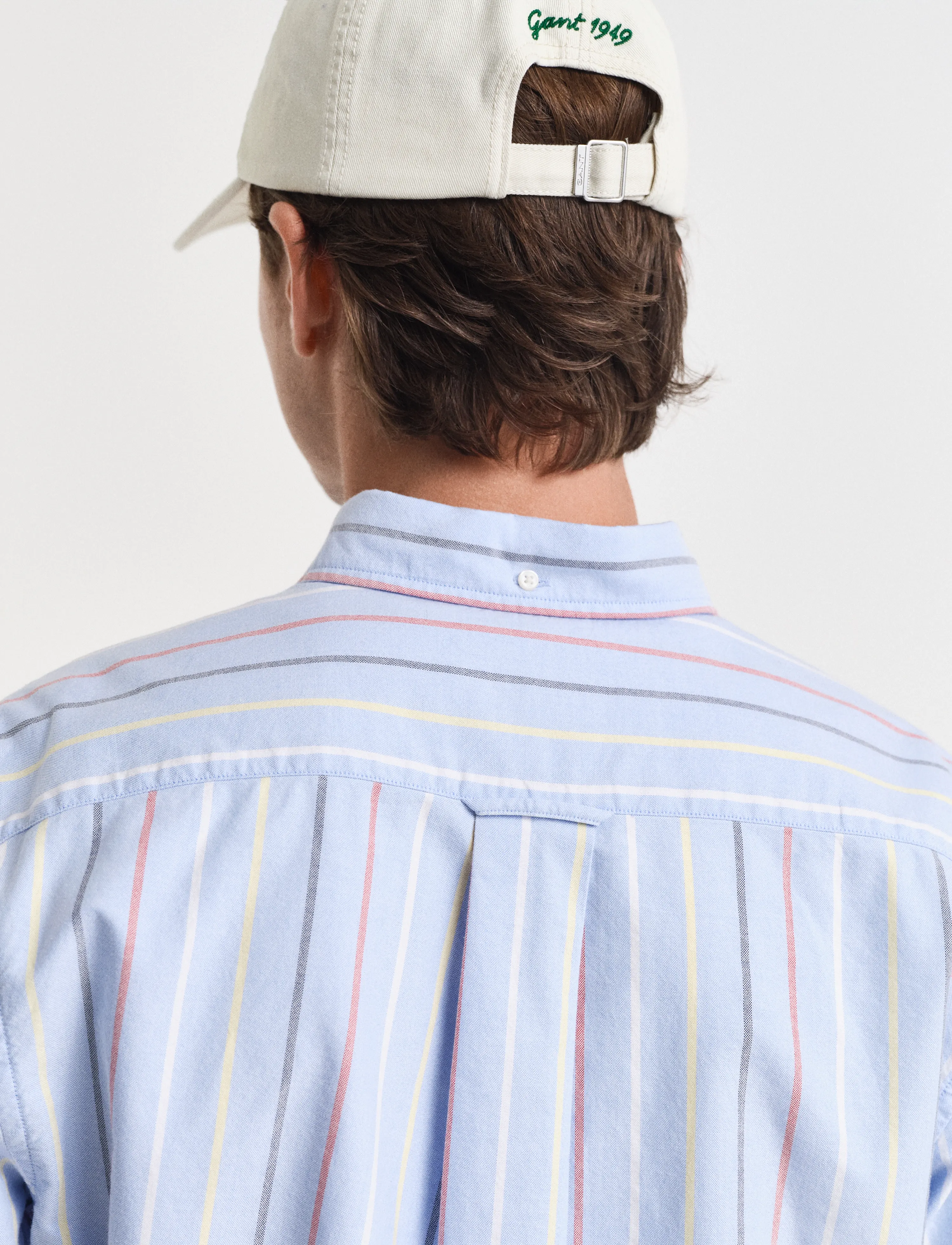 Gant - REG CLASSIC OXFORD MULTI STR SHIRT - strīpaini krekli - light blue - 4