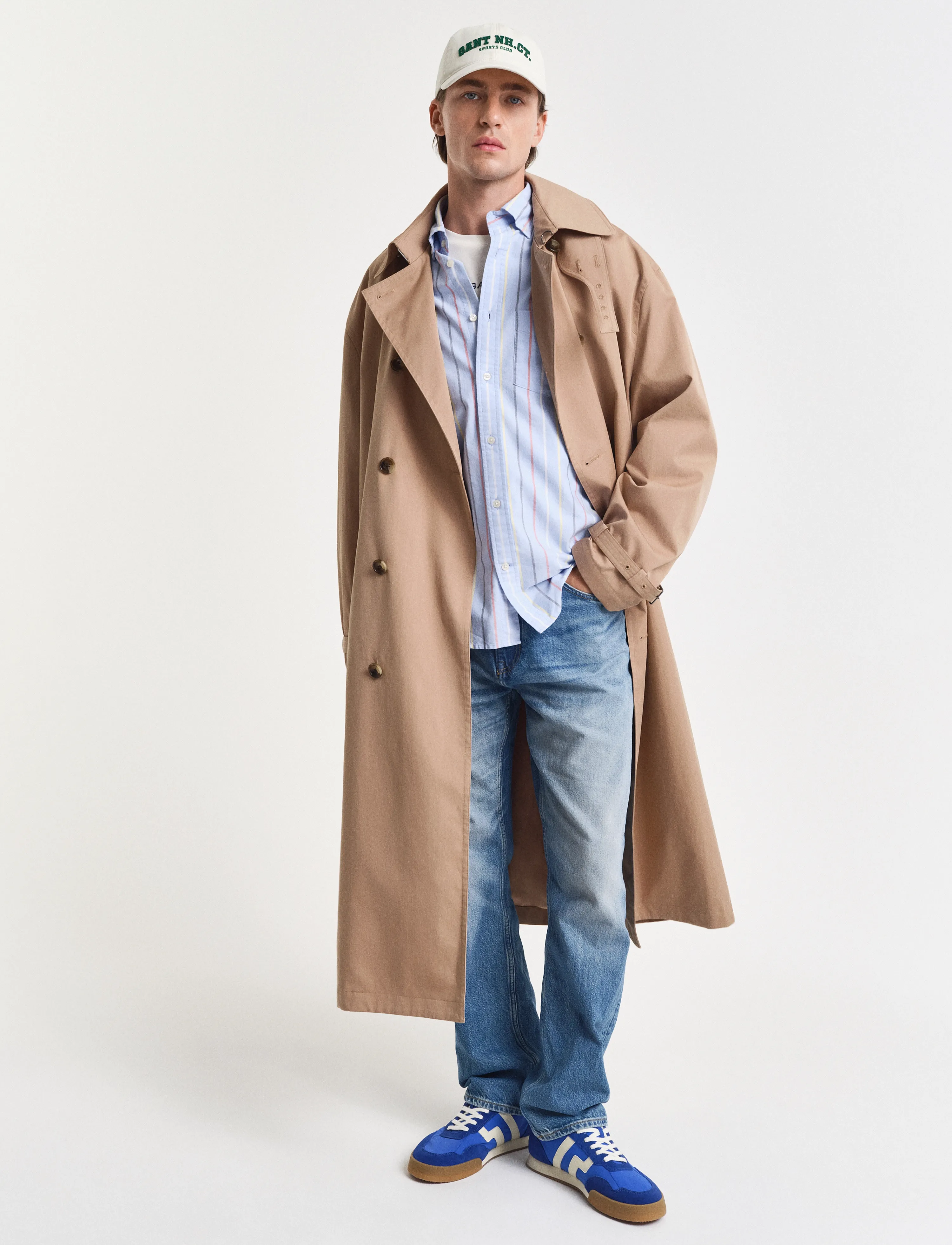 Gant - REG CLASSIC OXFORD MULTI STR SHIRT - strīpaini krekli - light blue - 5