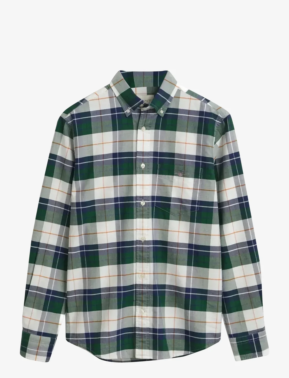 GANT - REG CLASSIC OXFORD CHECK SHIRT - oxfordi särgid - forest green - 1