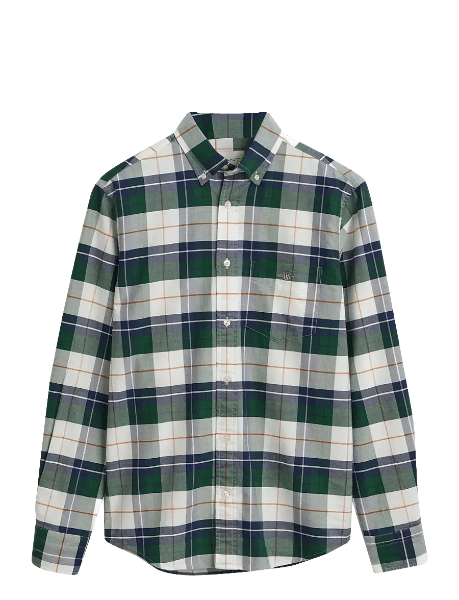 Gant - REG CLASSIC OXFORD CHECK SHIRT - forest green - 1