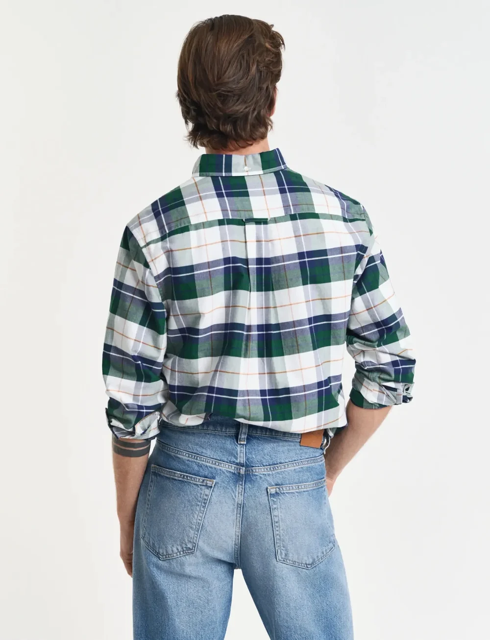 GANT - REG CLASSIC OXFORD CHECK SHIRT - oxfordi särgid - forest green - 2