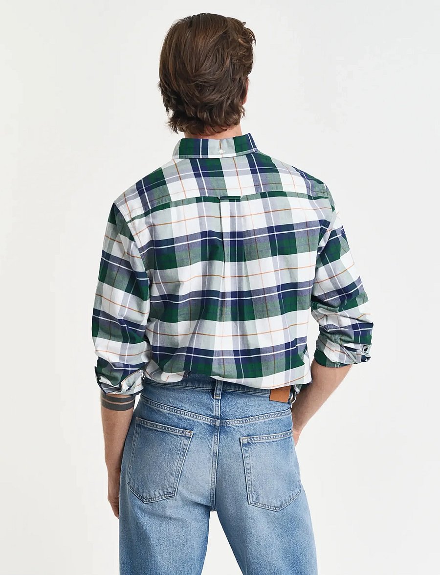 Gant - REG CLASSIC OXFORD CHECK SHIRT - forest green - 2